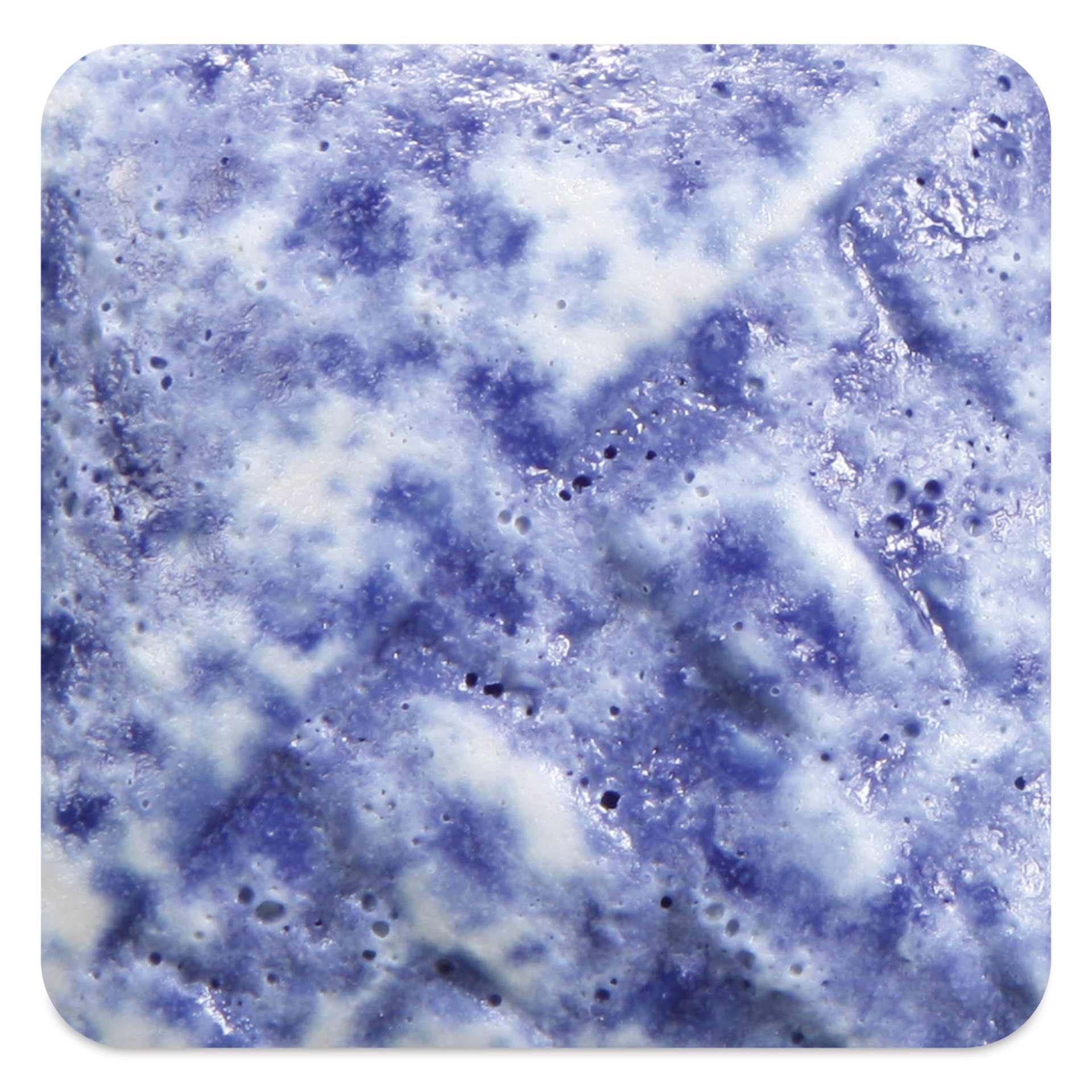 Mayco Stoneware Crystal Glaze - Blue Splatterware fired to cone 10 reduction