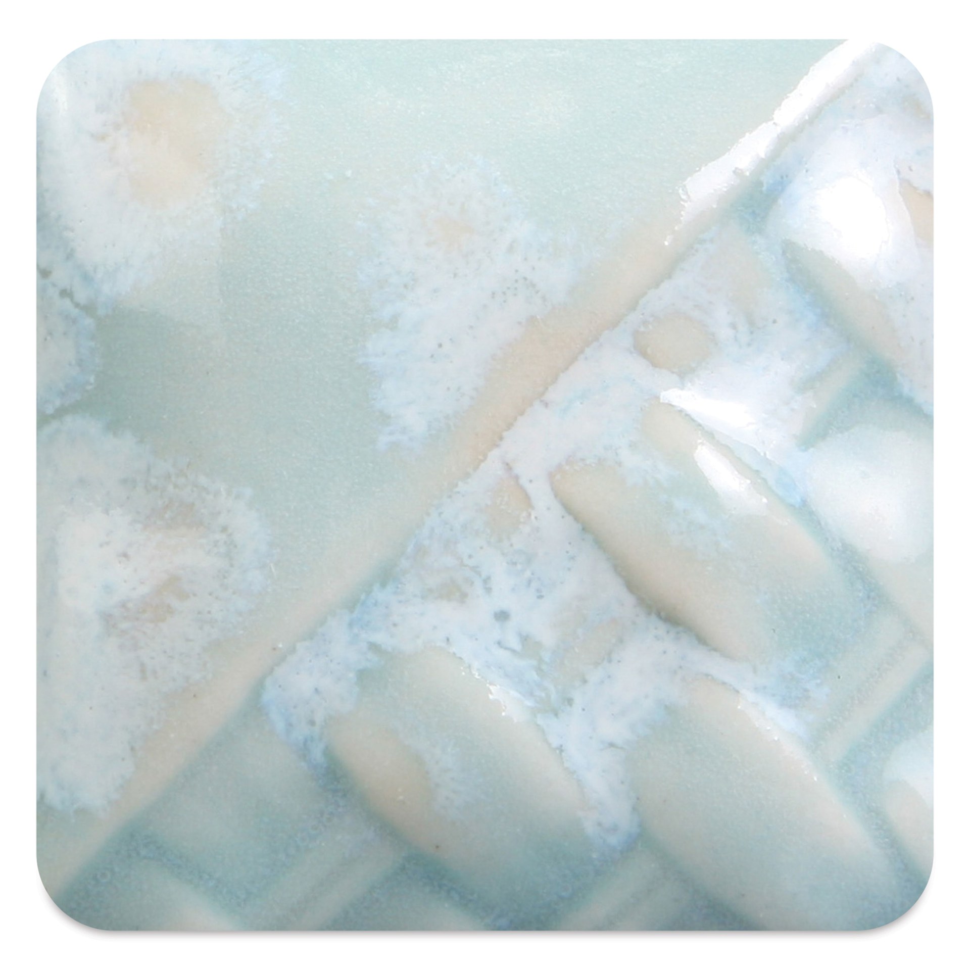 Mayco Stoneware Crystal Glaze - Celadon Bloom fired to cone 10 reduction