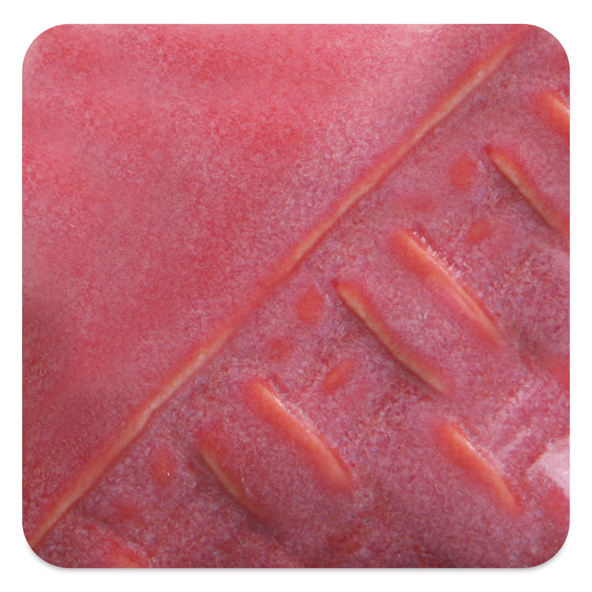 Mayco Stoneware Classic Glaze - Raspberry Mist, fired at cone 10 reduction
