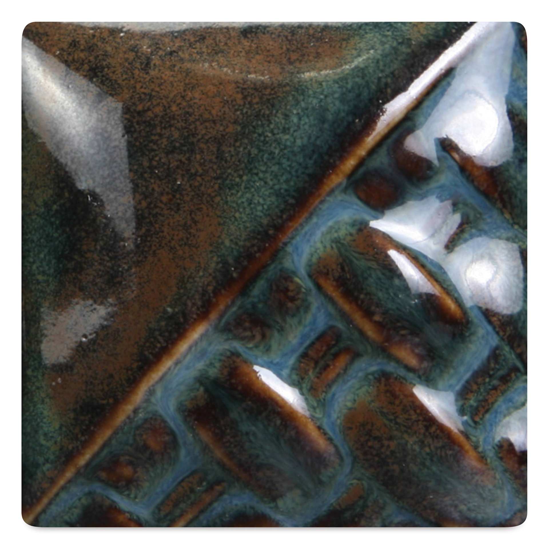 Mayco Stoneware Classic Glaze - Stoned Denim, Dry - fired to cone 10