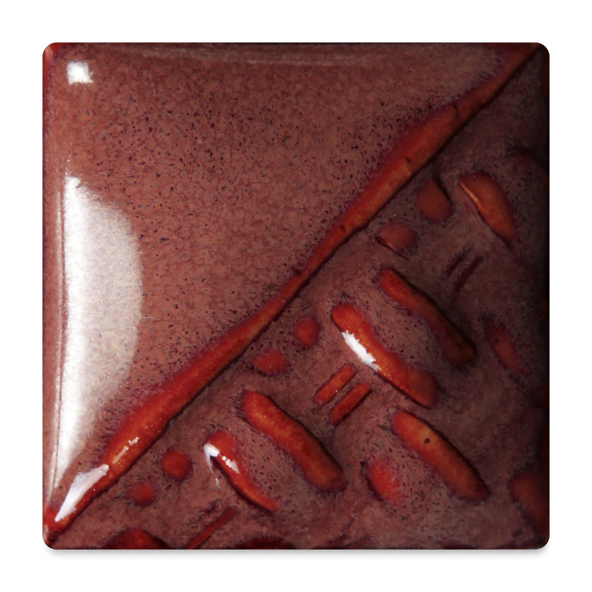 Mayco Stoneware Classic Glaze - Speckled Plum, fired at cone 6 oxidation