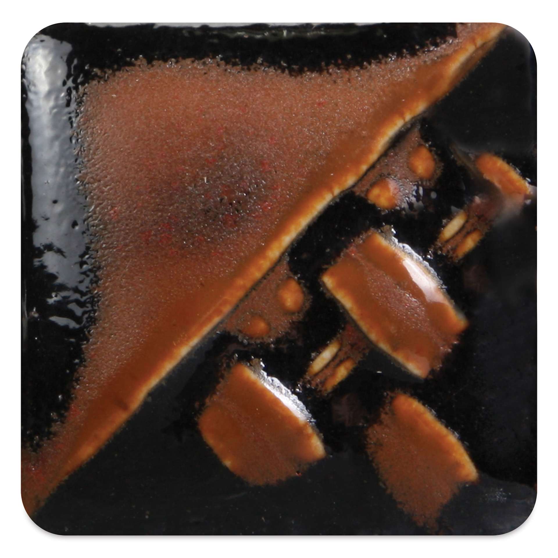 Mayco Stoneware Classic Glaze - Copper Ore, fired at cone 10 reduction