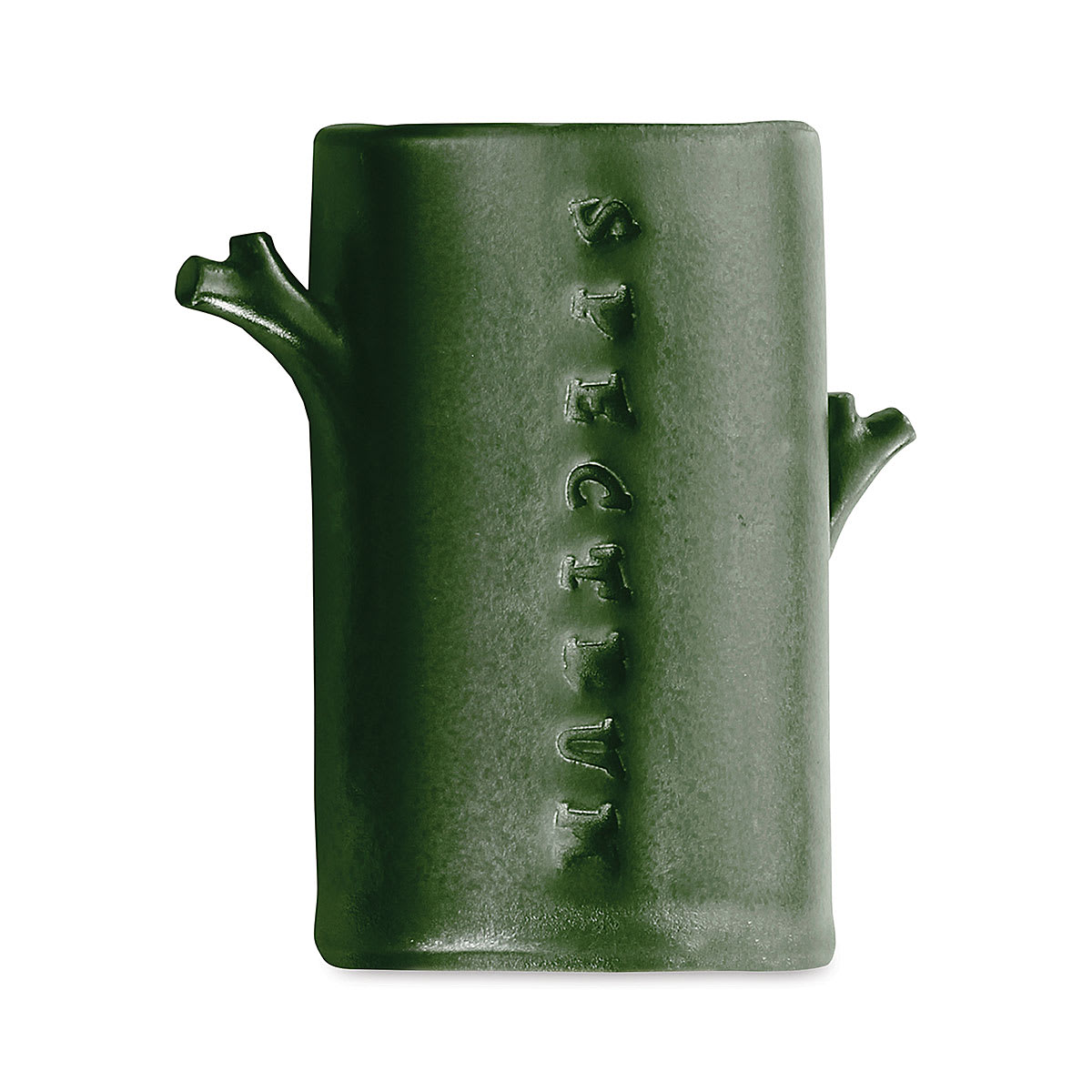 Spectrum Low Fire Metallic Glazes - Finished art in Green Patina Matte finish