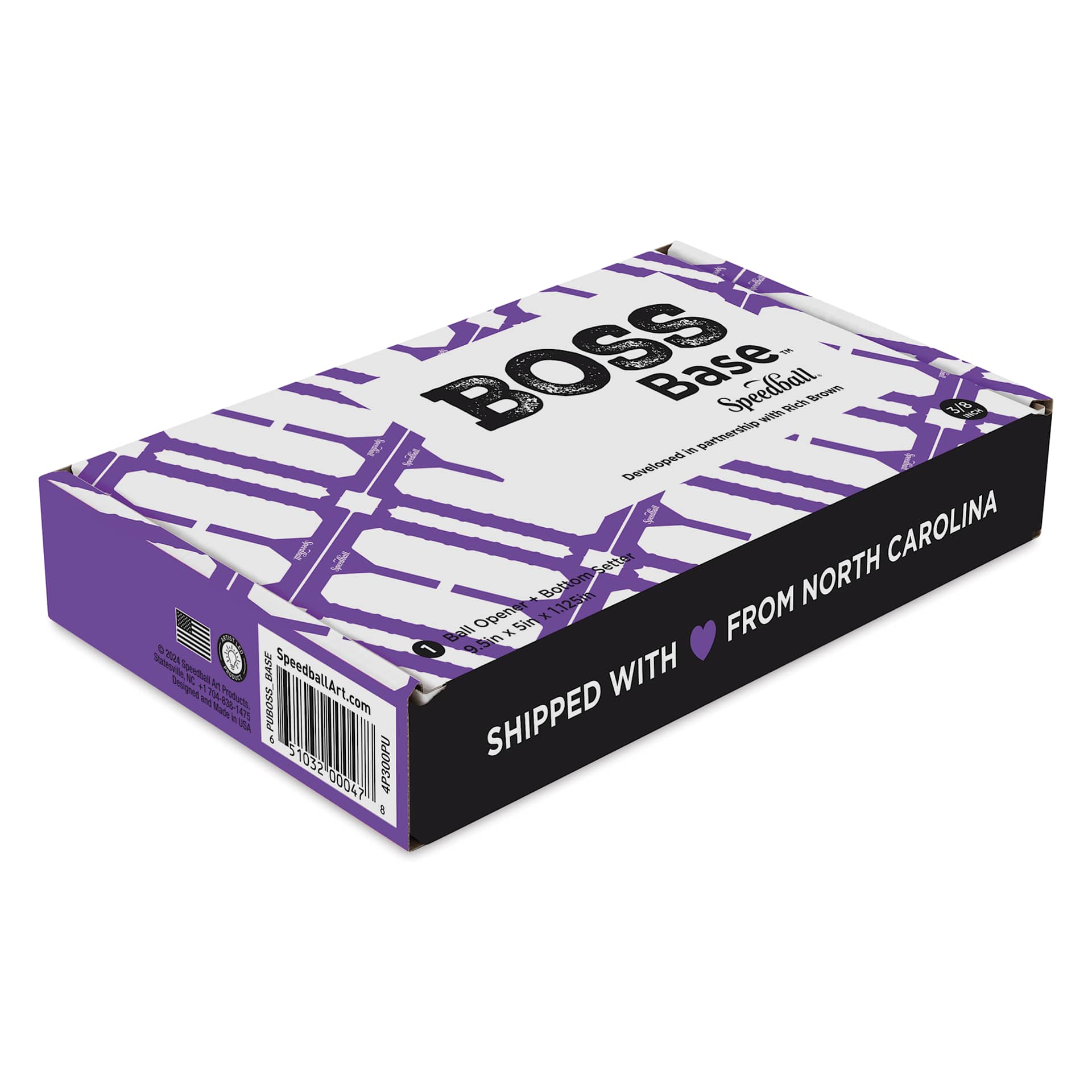 Speedball Boss Base - Purple, 3/8" - front of packaging