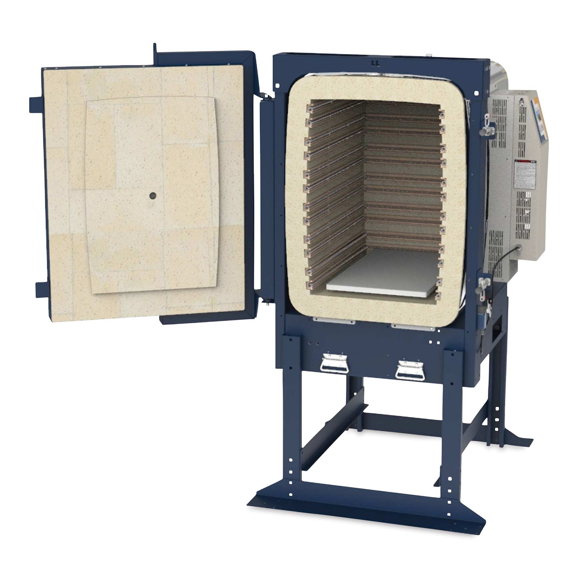 L&L EFL Studio Front-Loading Kilns - W11649, 208V, 1P, 48.0 Amp open