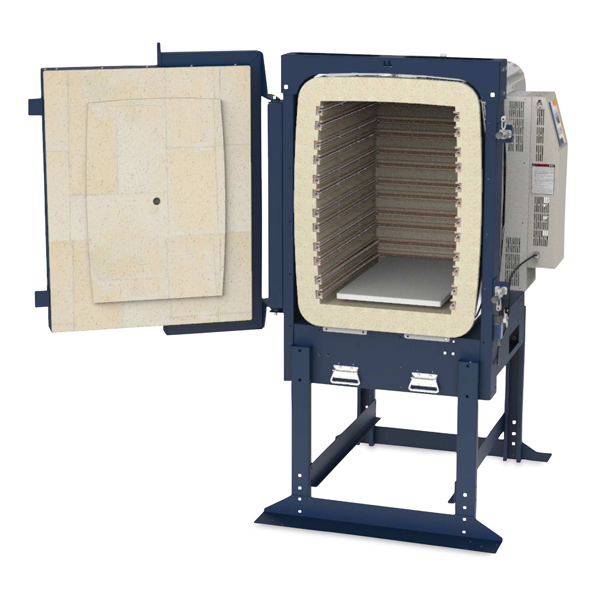 L&L EFL Studio Front-Loading Kilns - W12500, 240V, 3P, 30.1 Amp open