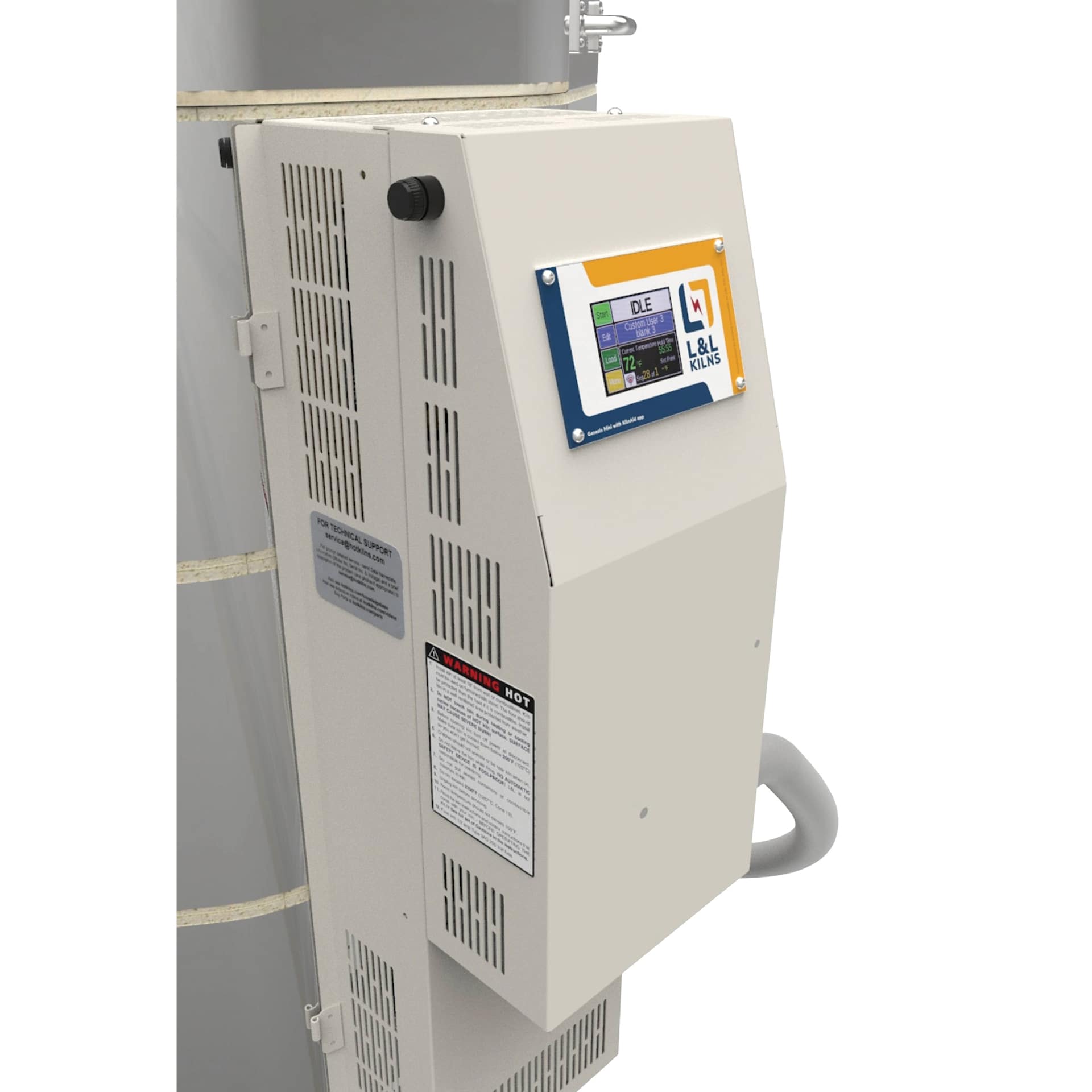 L&L School Master Kiln - 208-240V P1, 60 Amps - close-up of control panel