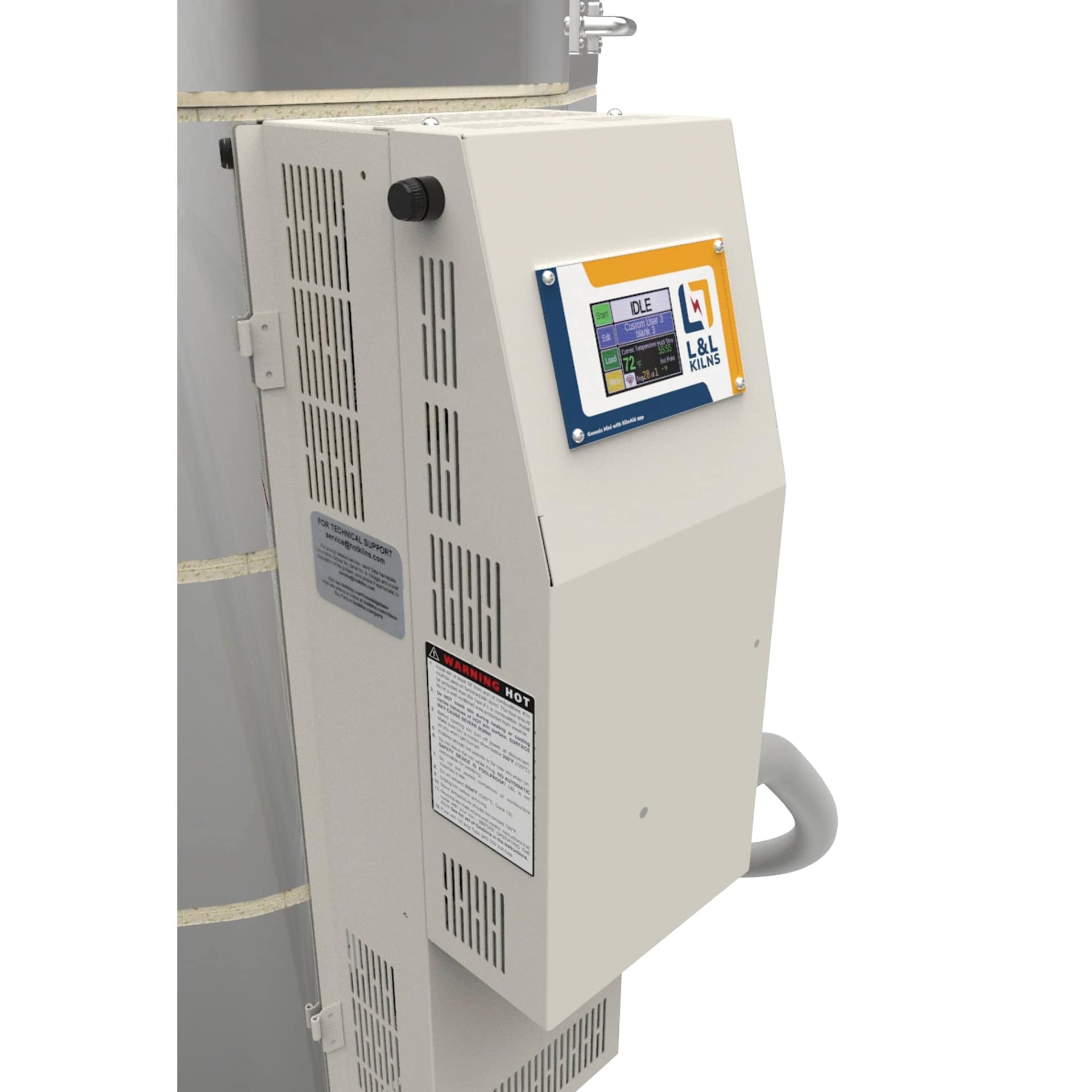 L&L School Master Kiln - 208-240V, P3, 60 Amps - close-up of control panel