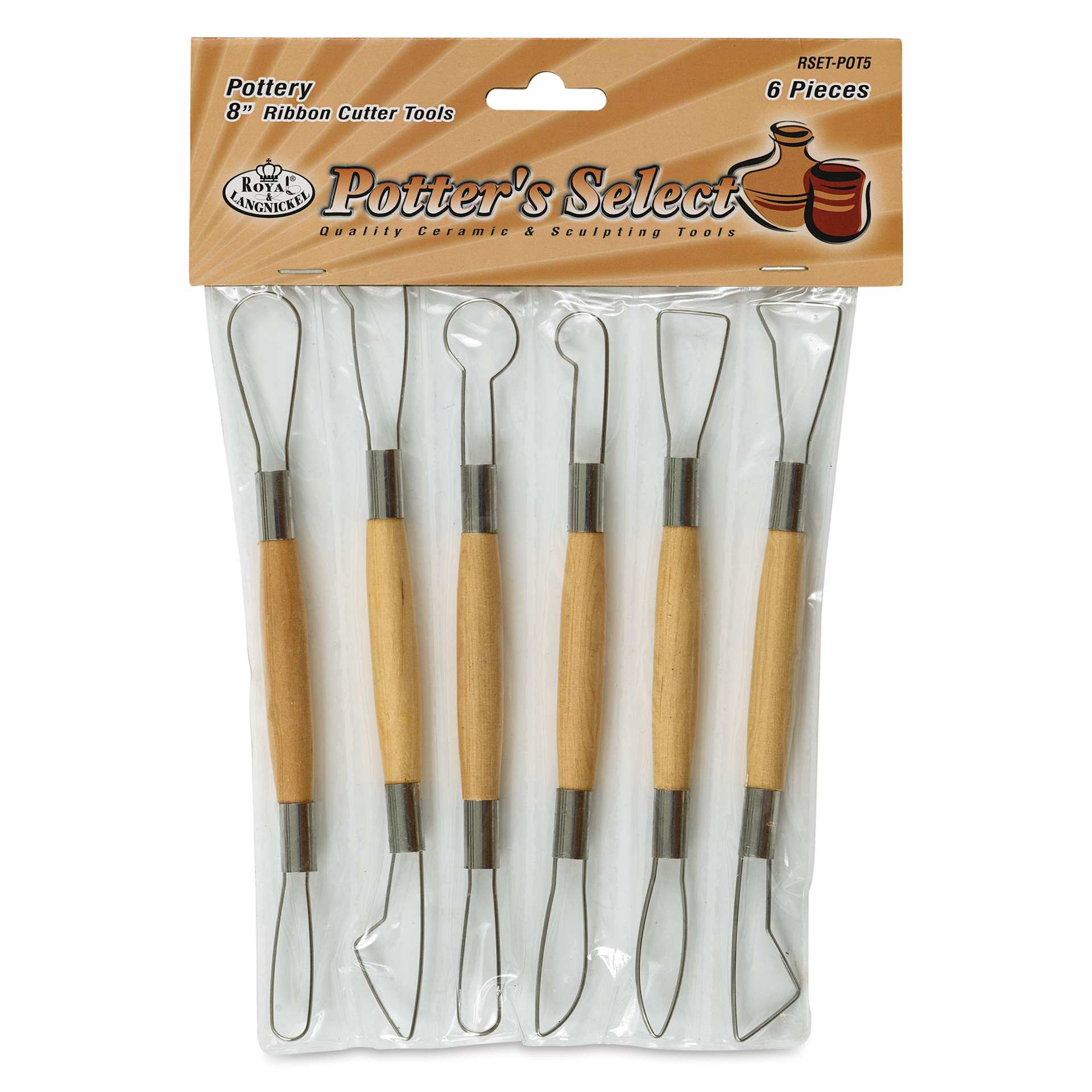 Potter's Select Ribbon Cutter Tools - Large, Set of 6 - front of packaging
