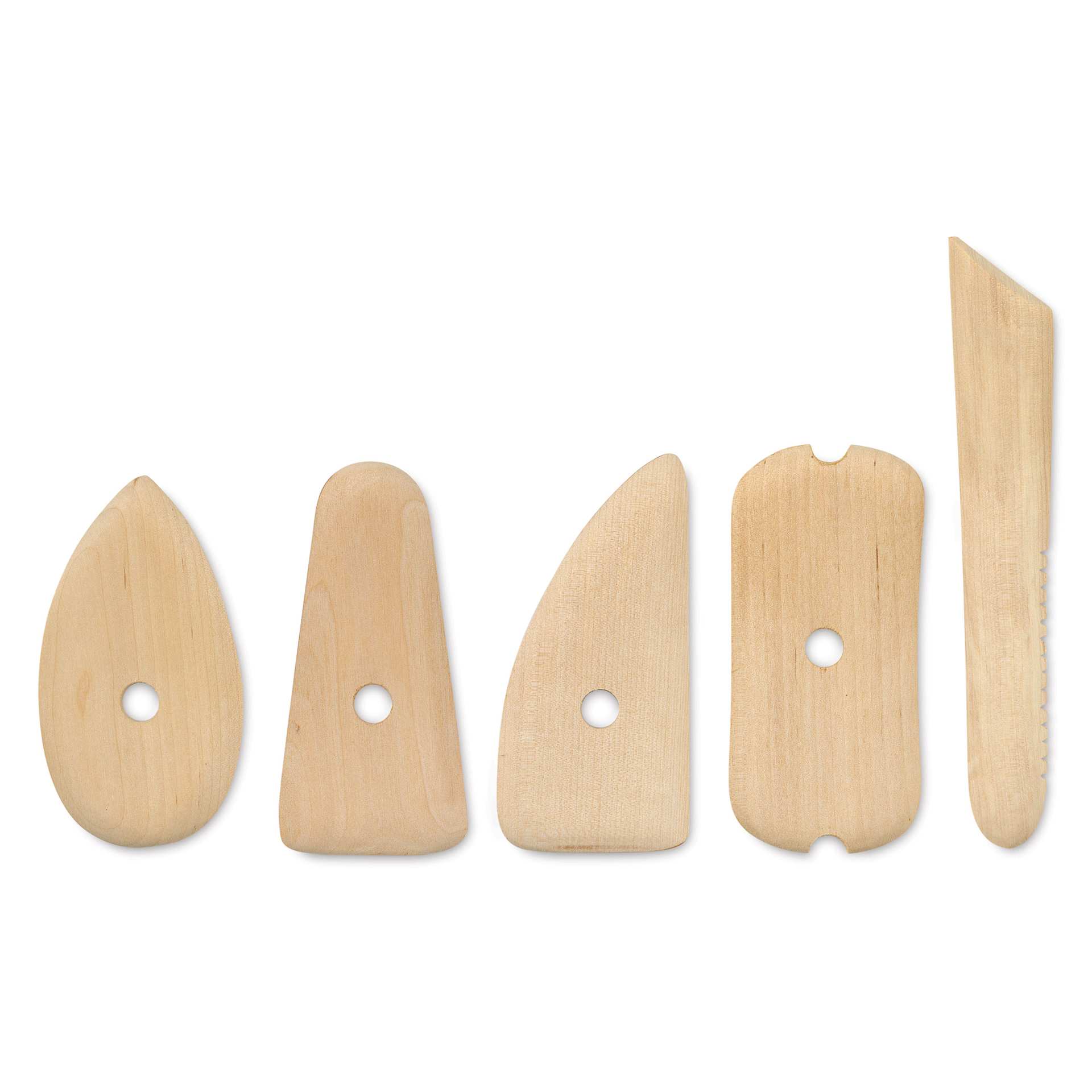Potter's Select Wooden Potter's Ribs - Set of 5