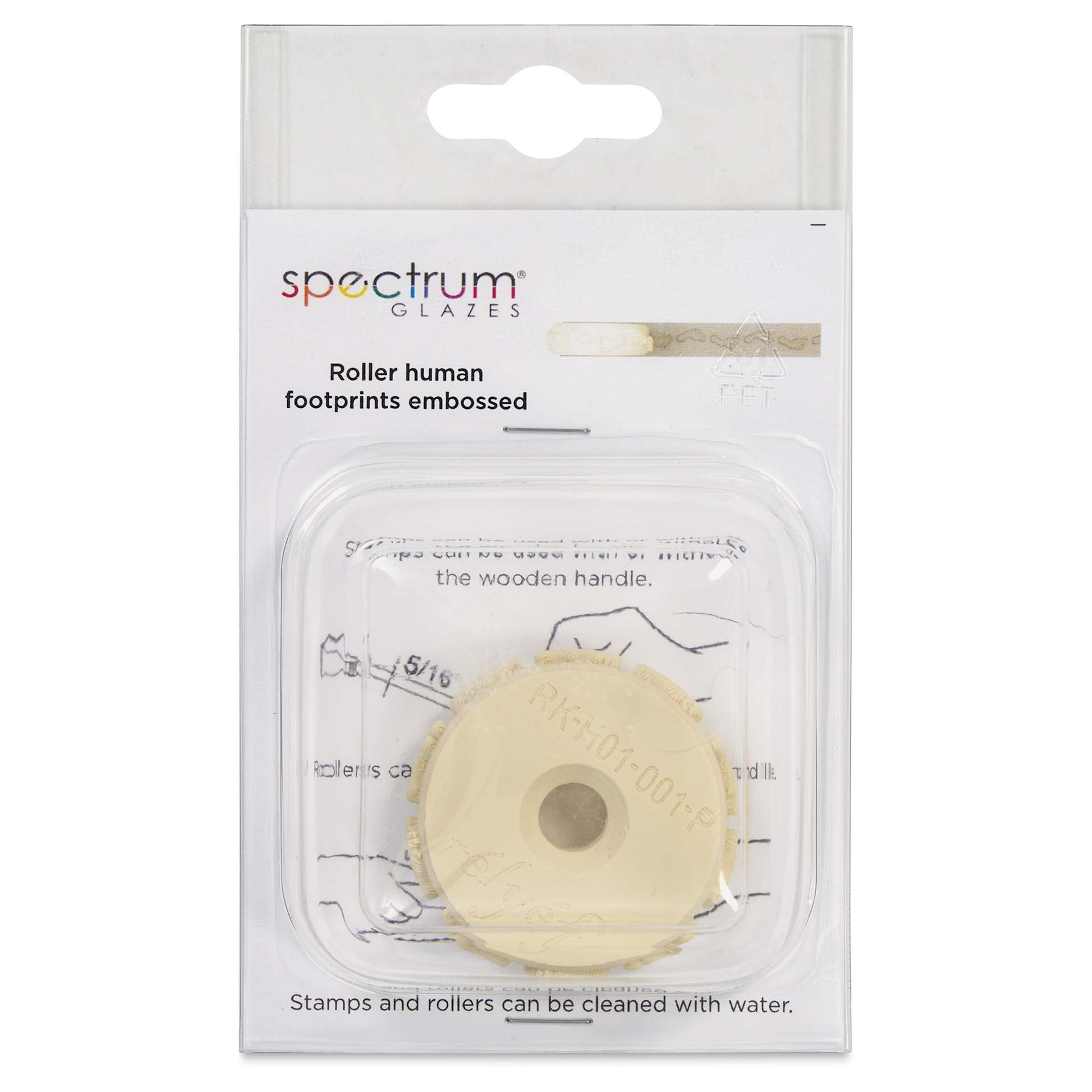 Spectrum Stamp Roller - Footprints - front of packaging
