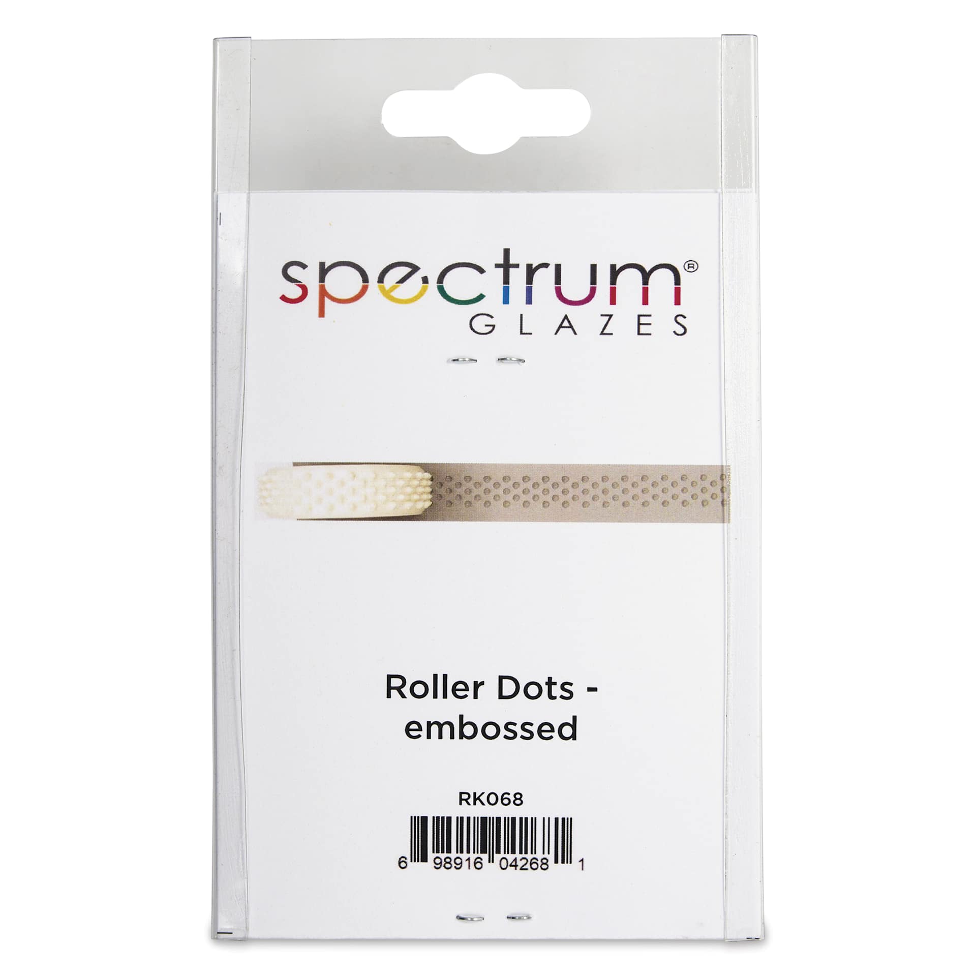 Spectrum Stamp Roller - Embossed Dots - back of packaging