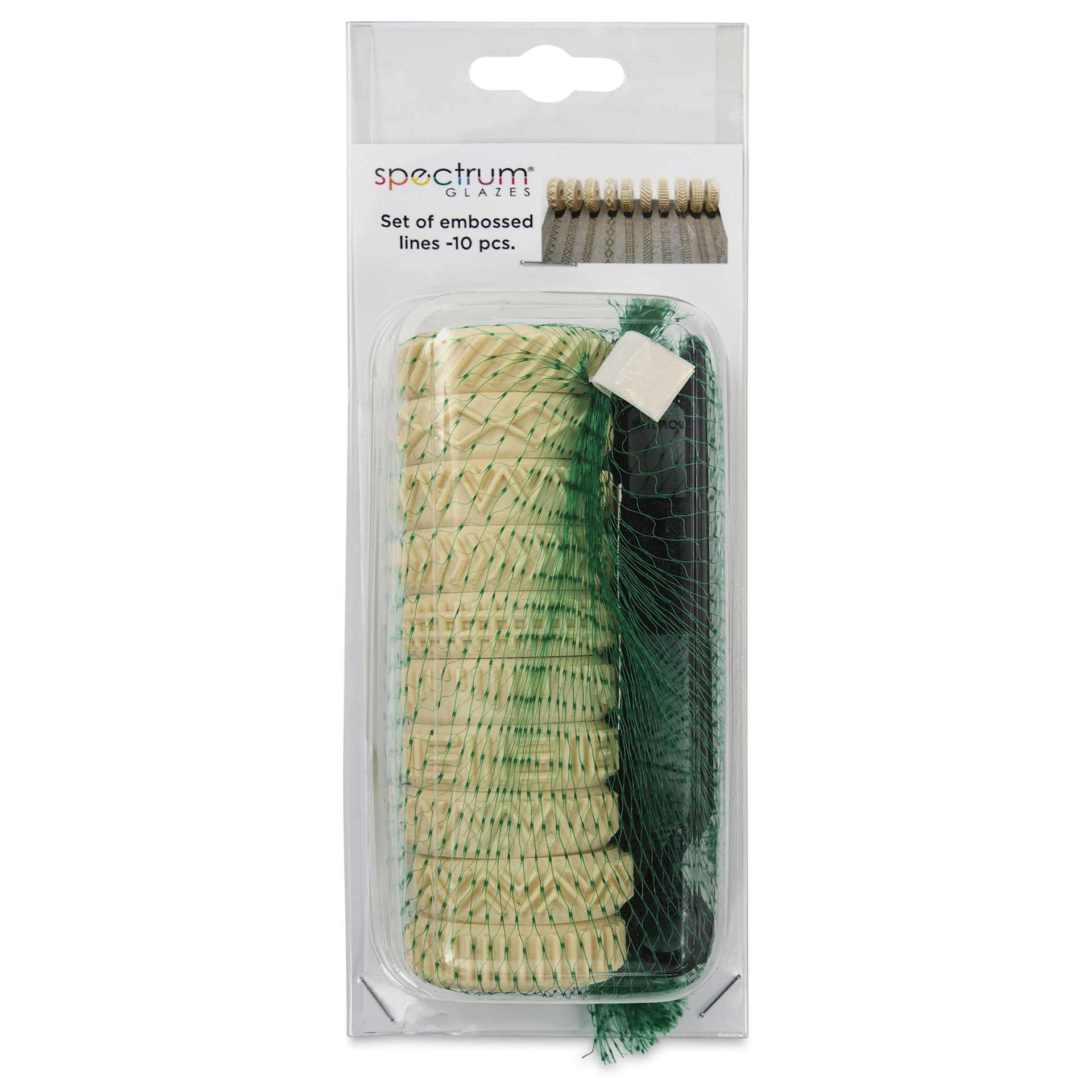 Spectrum Stamp Rollers - Embossed Lines, Set of 11 - front of packaging