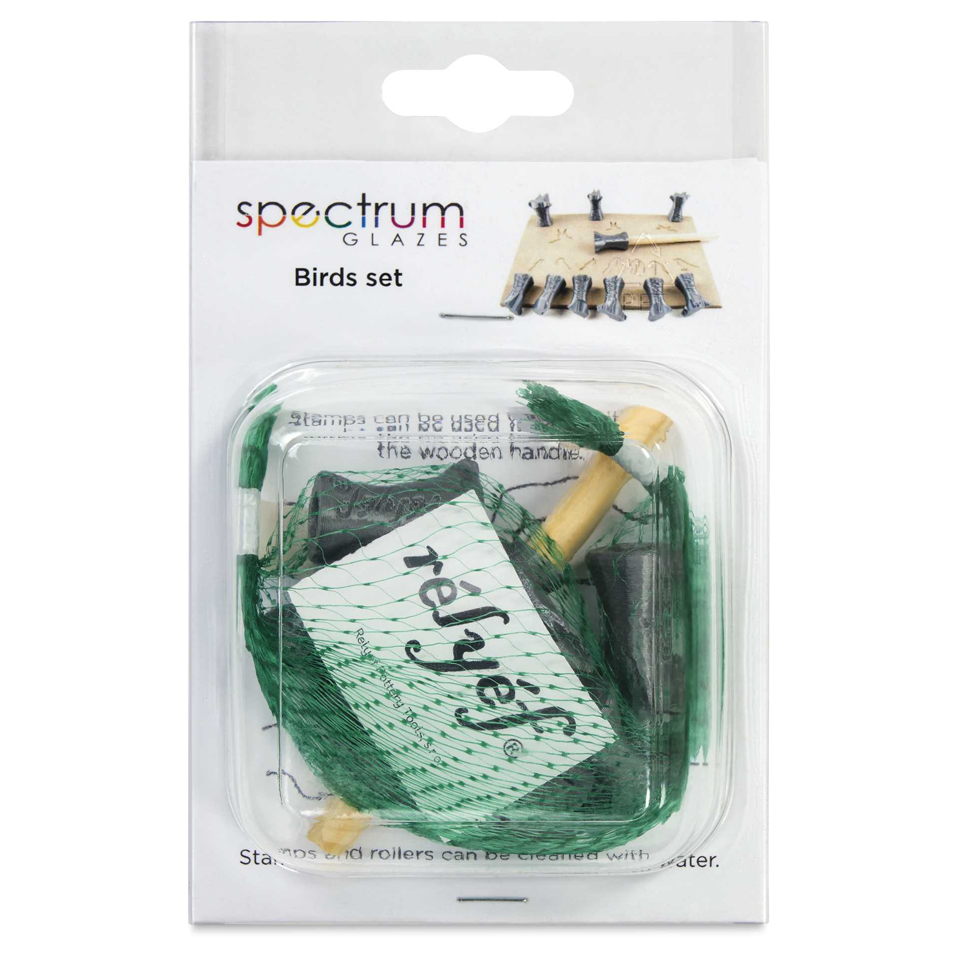 Spectrum Stamps - Birds, Set of 10 - back of packaging