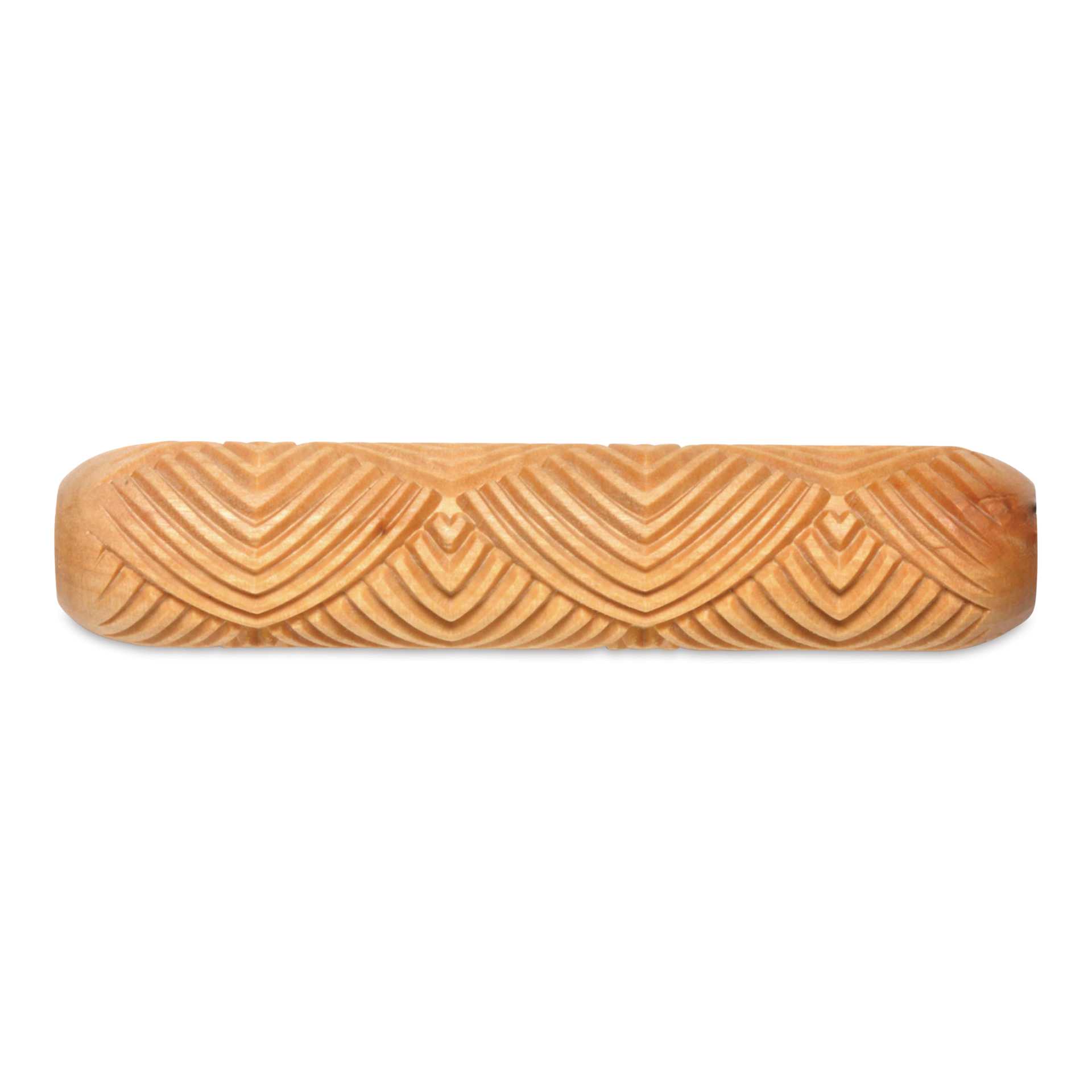 MKM Pottery Tools Big Hand Roller - Feathers
