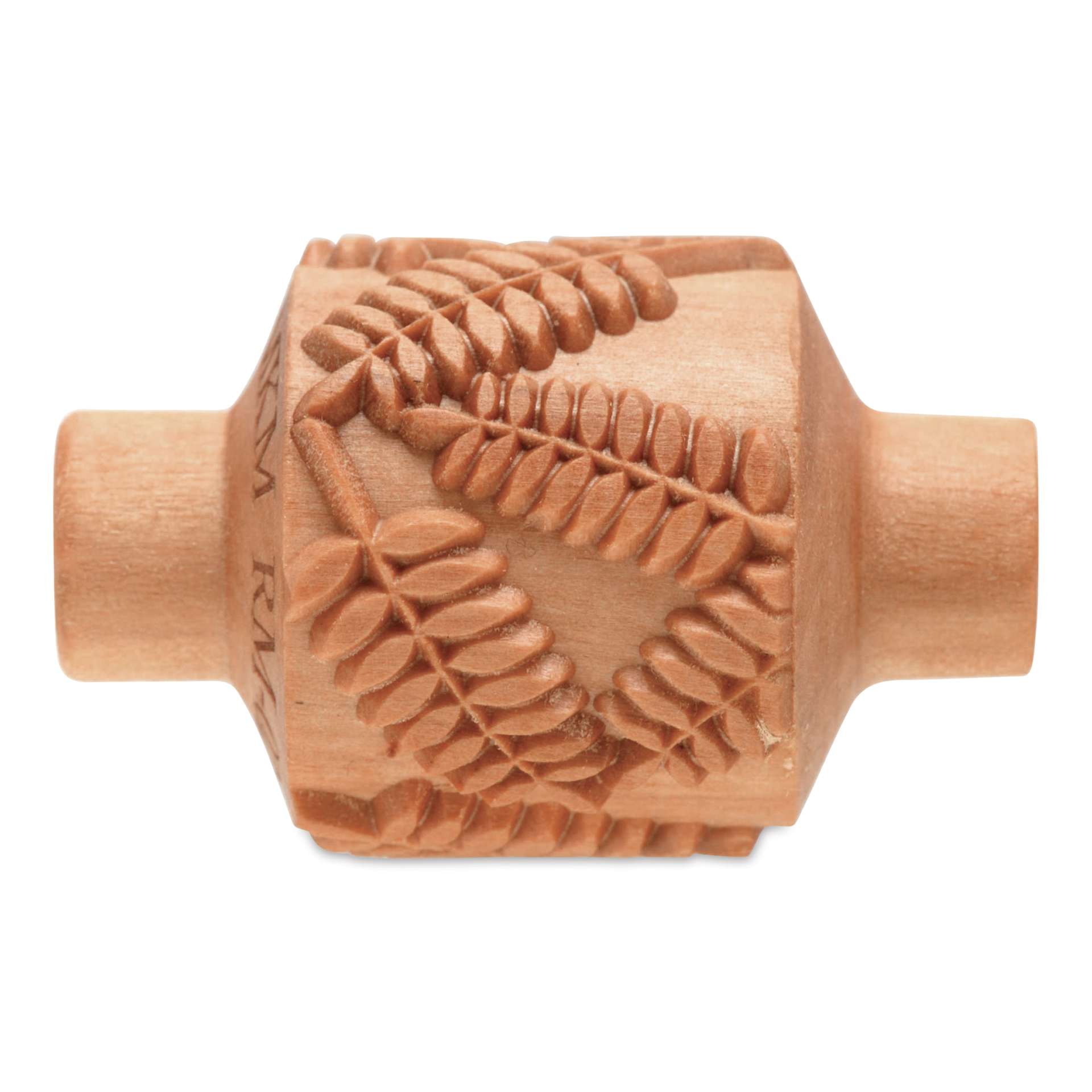 MKM Pottery Tools Medium Handle Roller - Fern Leaves