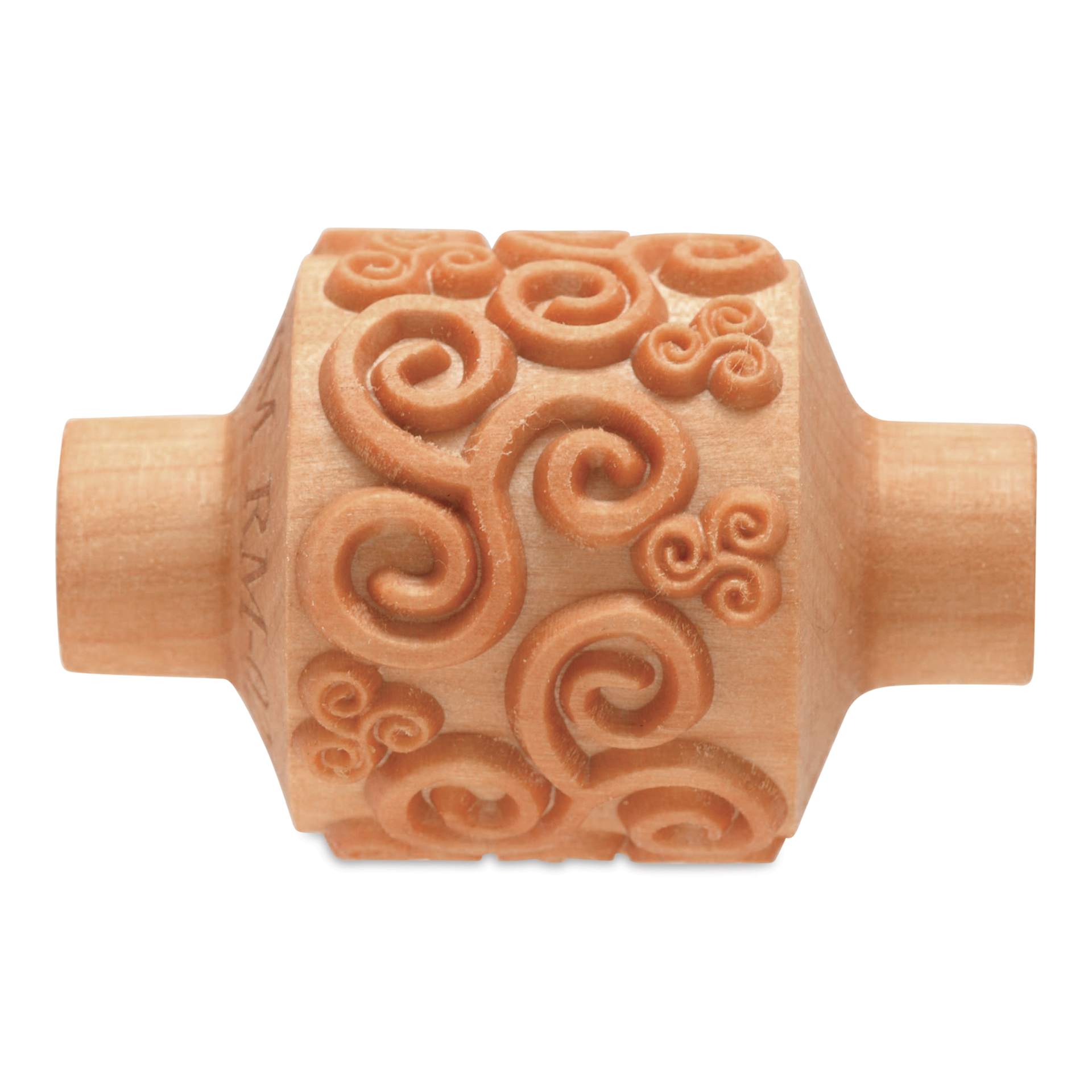MKM Pottery Tools Medium Handle Roller - Tri Spirals
