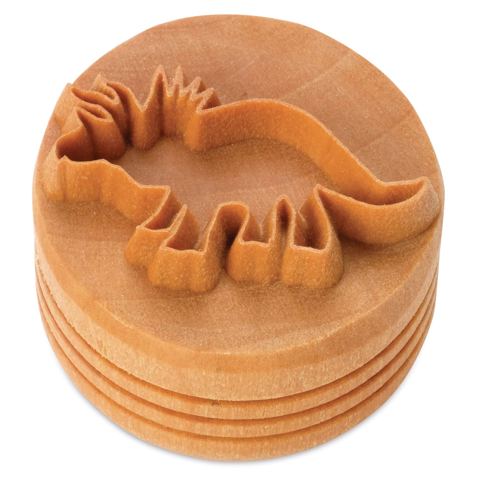 MKM Pottery Tools Large Round Stamp - SCL-165, Triceratops