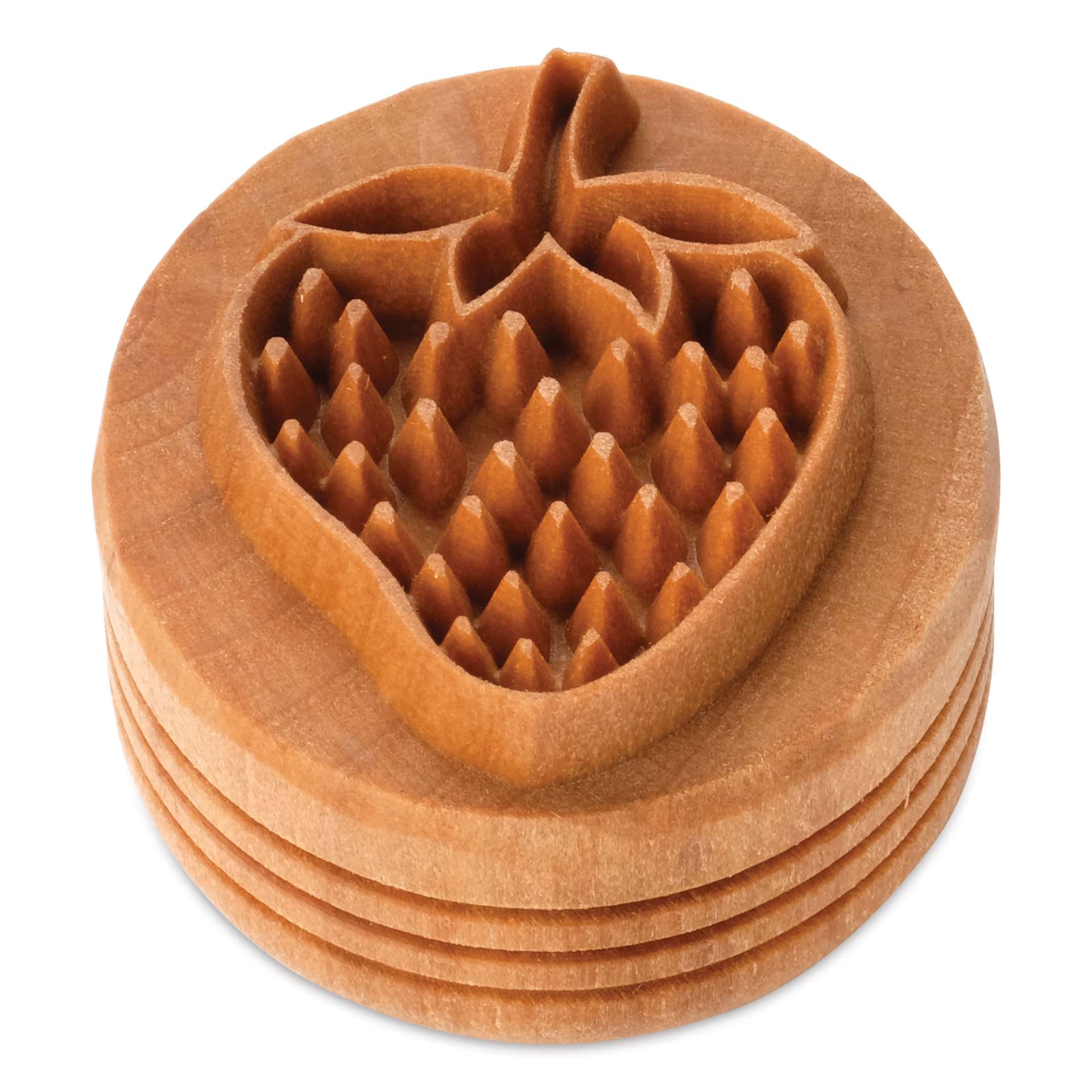 MKM Pottery Tools Large Round Stamp - SCL-168, Strawberry