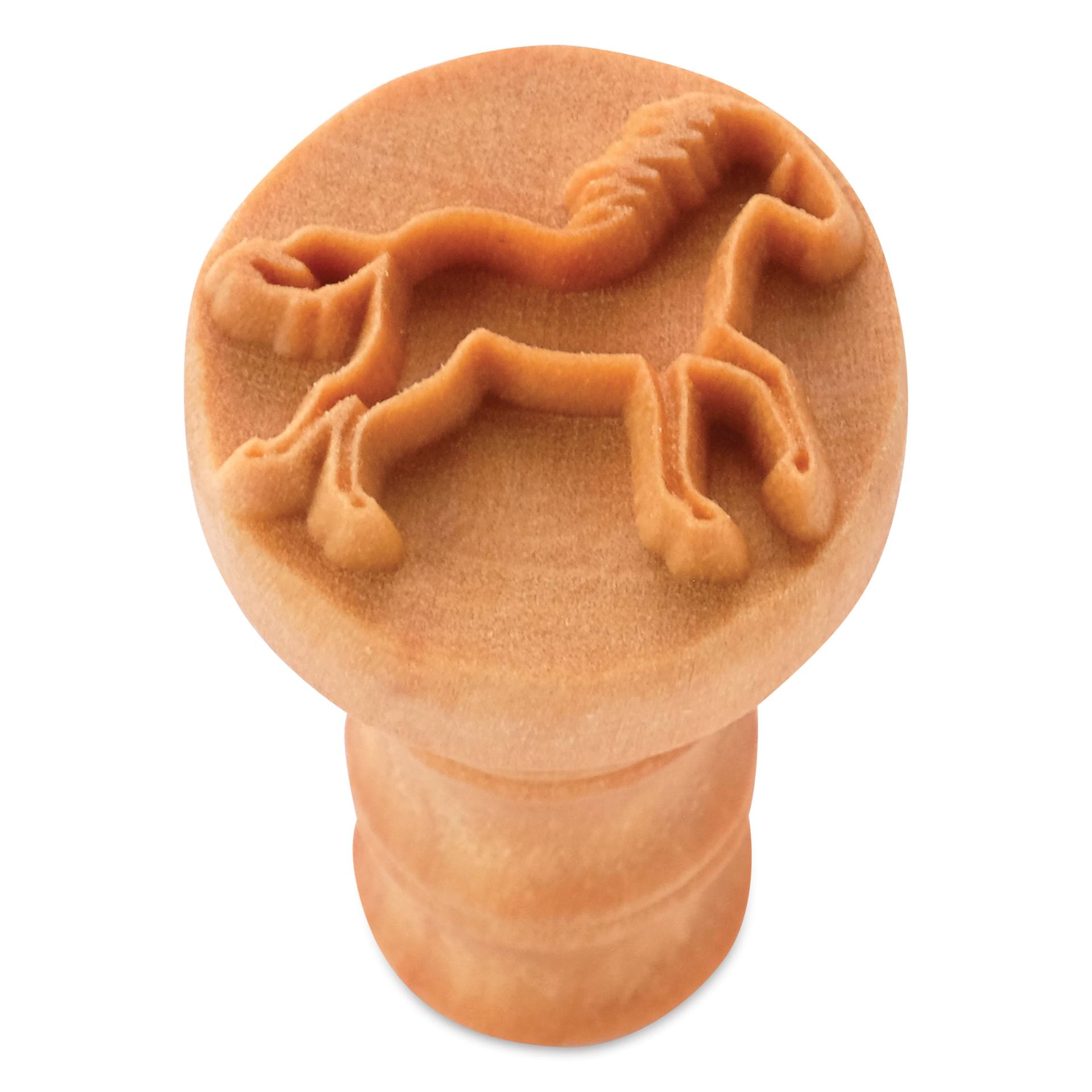 MKM Pottery Tools Medium Round Stamp - SCM-307, Galloping Horse