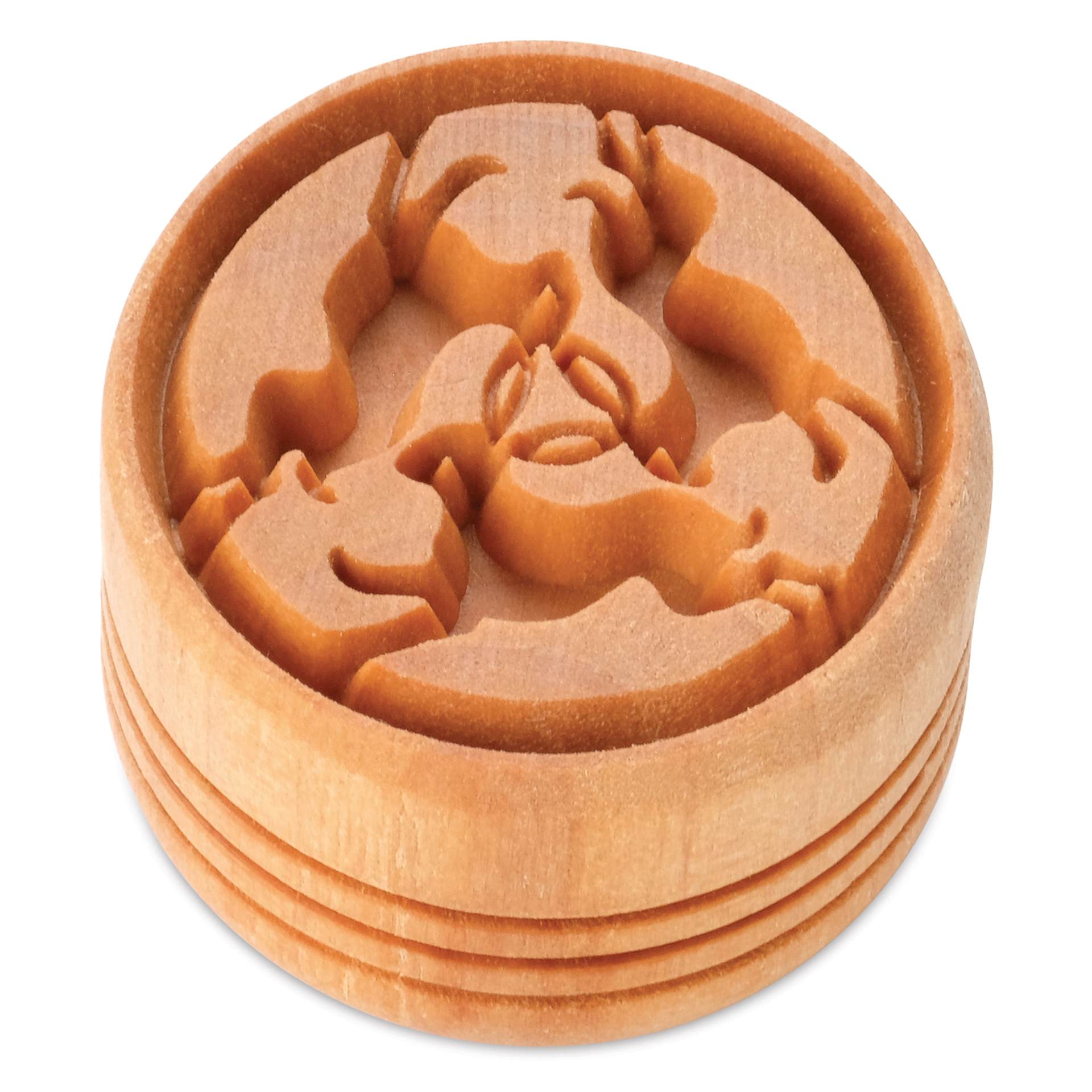 MKM Pottery Tools Large Round Stamp - SCL-174, Three Hares