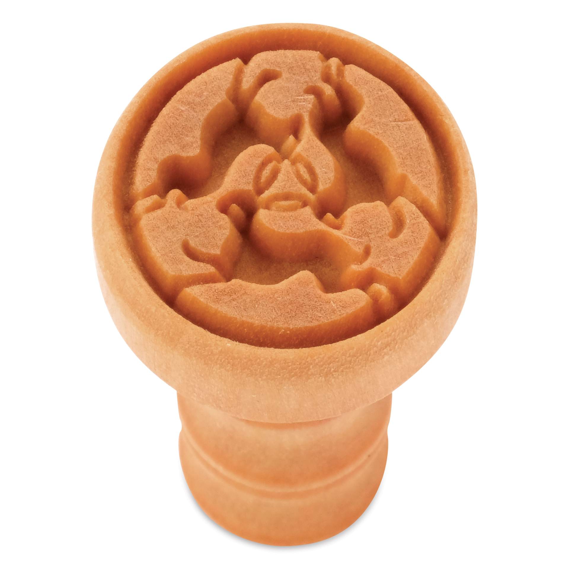 MKM Pottery Tools Medium Round Stamp - SCM-308, Three Hares