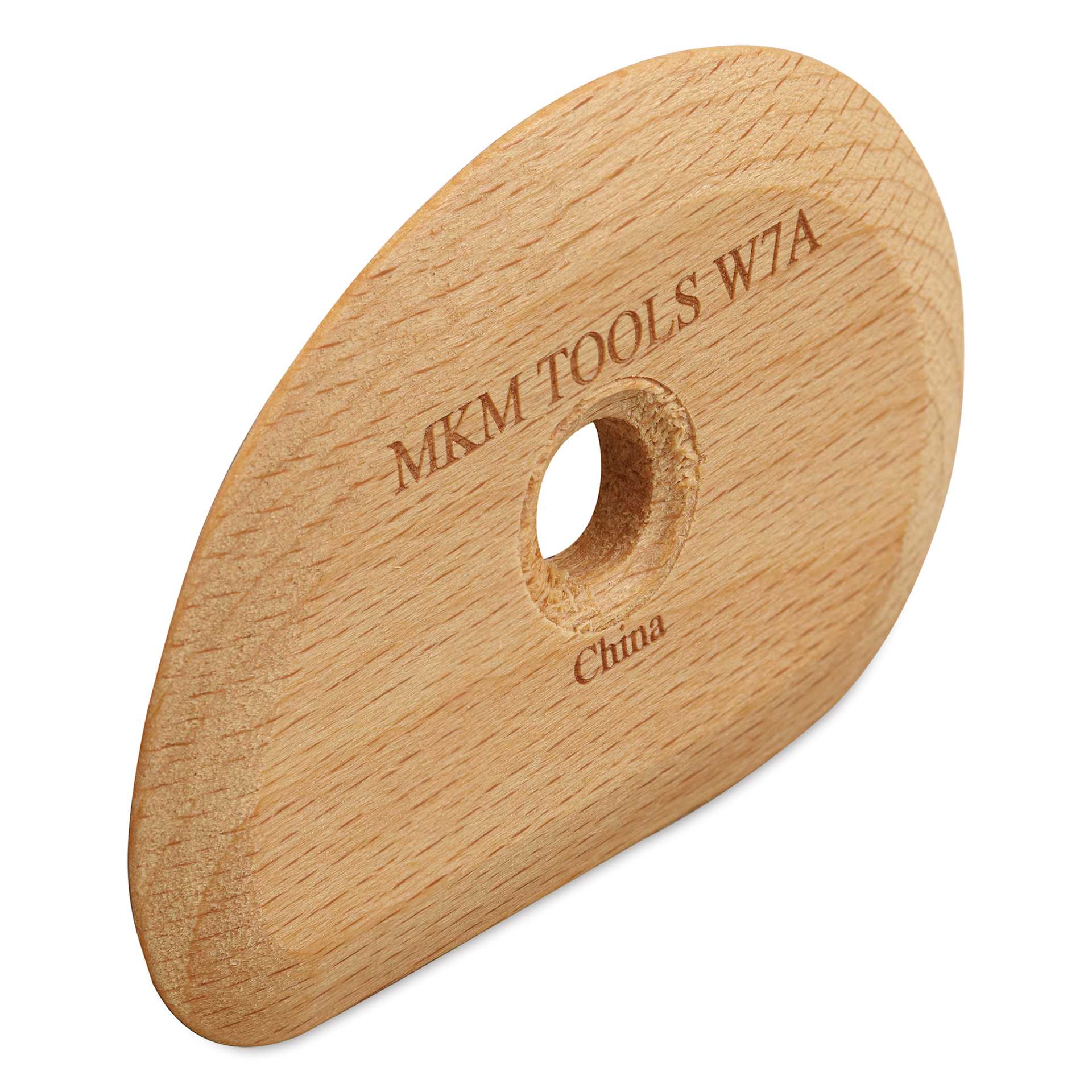 MKM Pottery Tools Wood Rib - W7A, Small, 3" x 2"