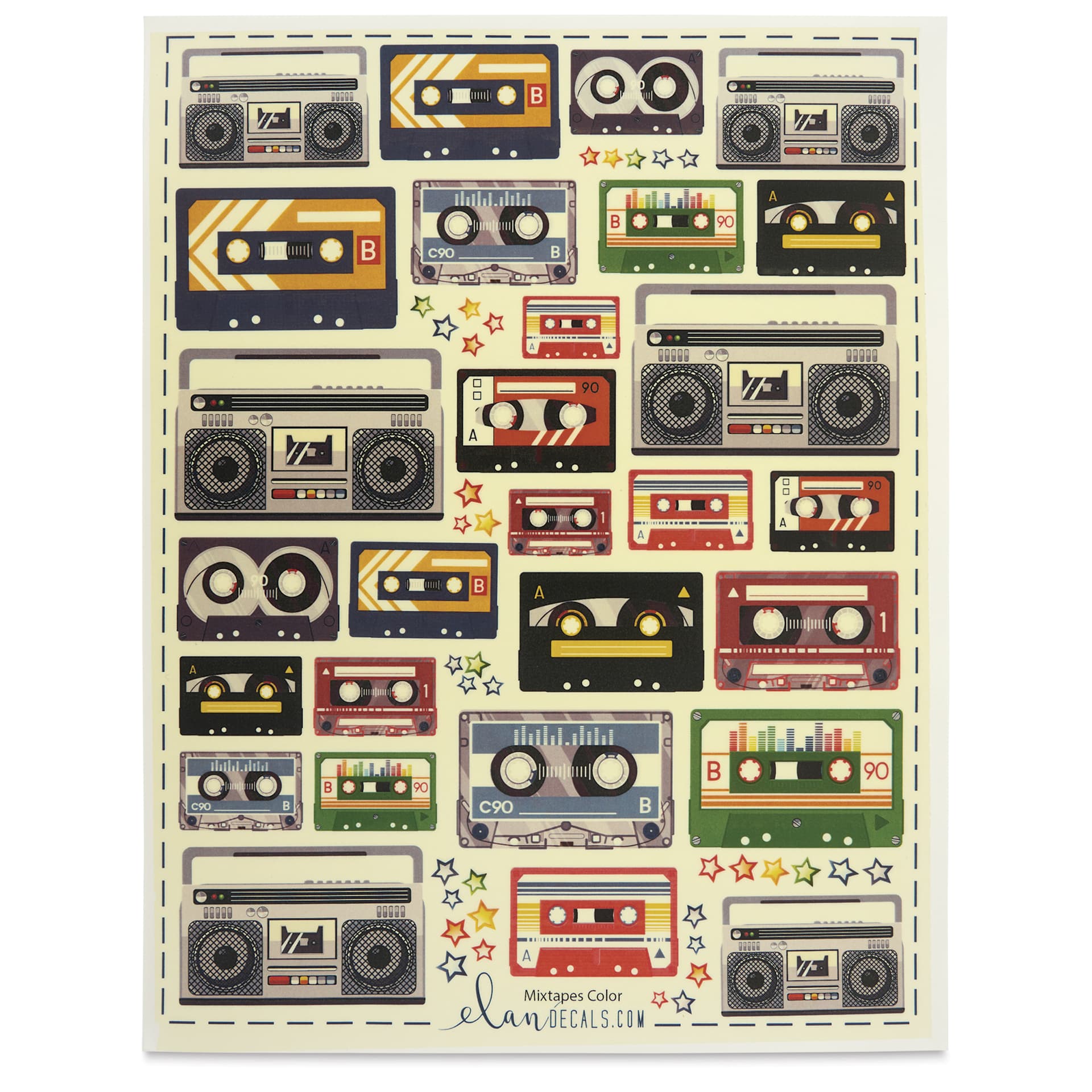 Elan Transfers Overglaze Decal Sheet - Mixtapes