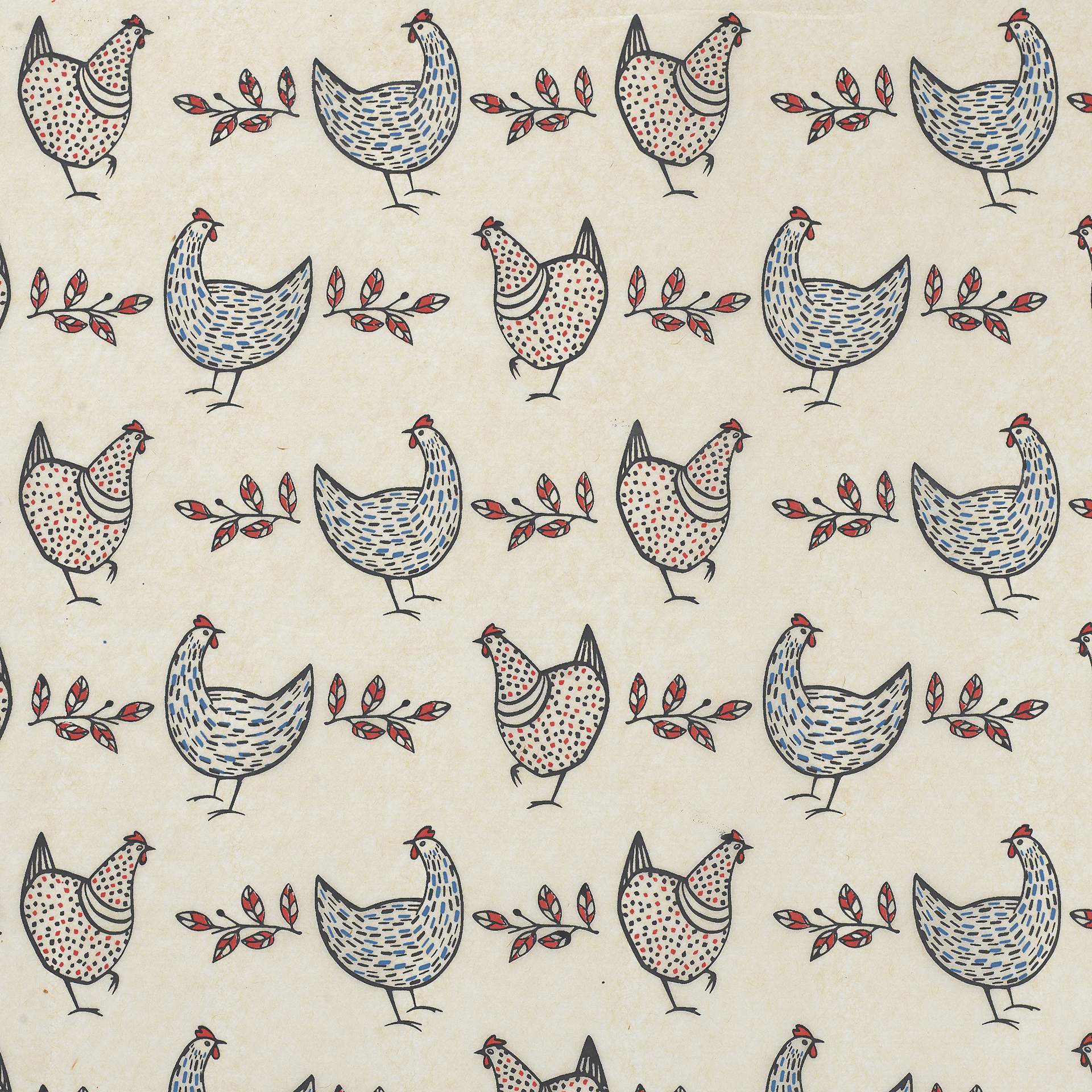 Elan Transfers Underglaze Transfer Sheet - Chickens - close-up
