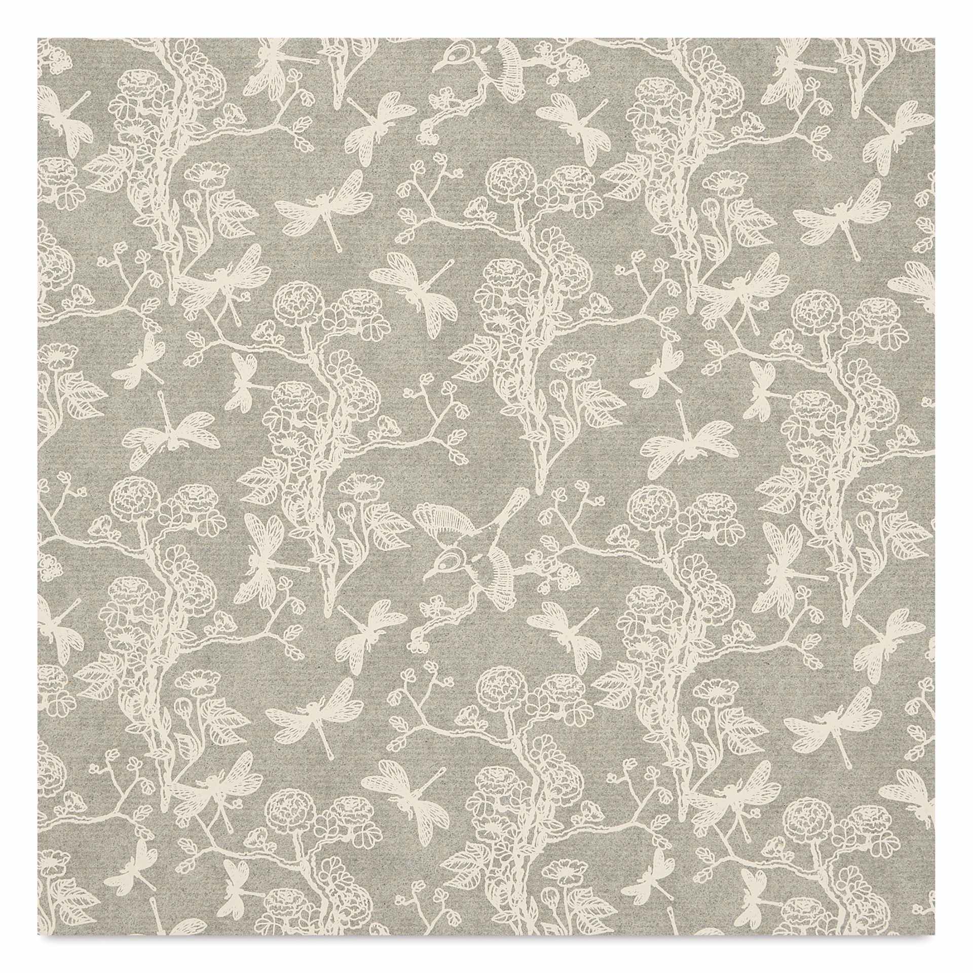 Elan Transfers Underglaze Transfer Sheet - Chinoiserie, White close up