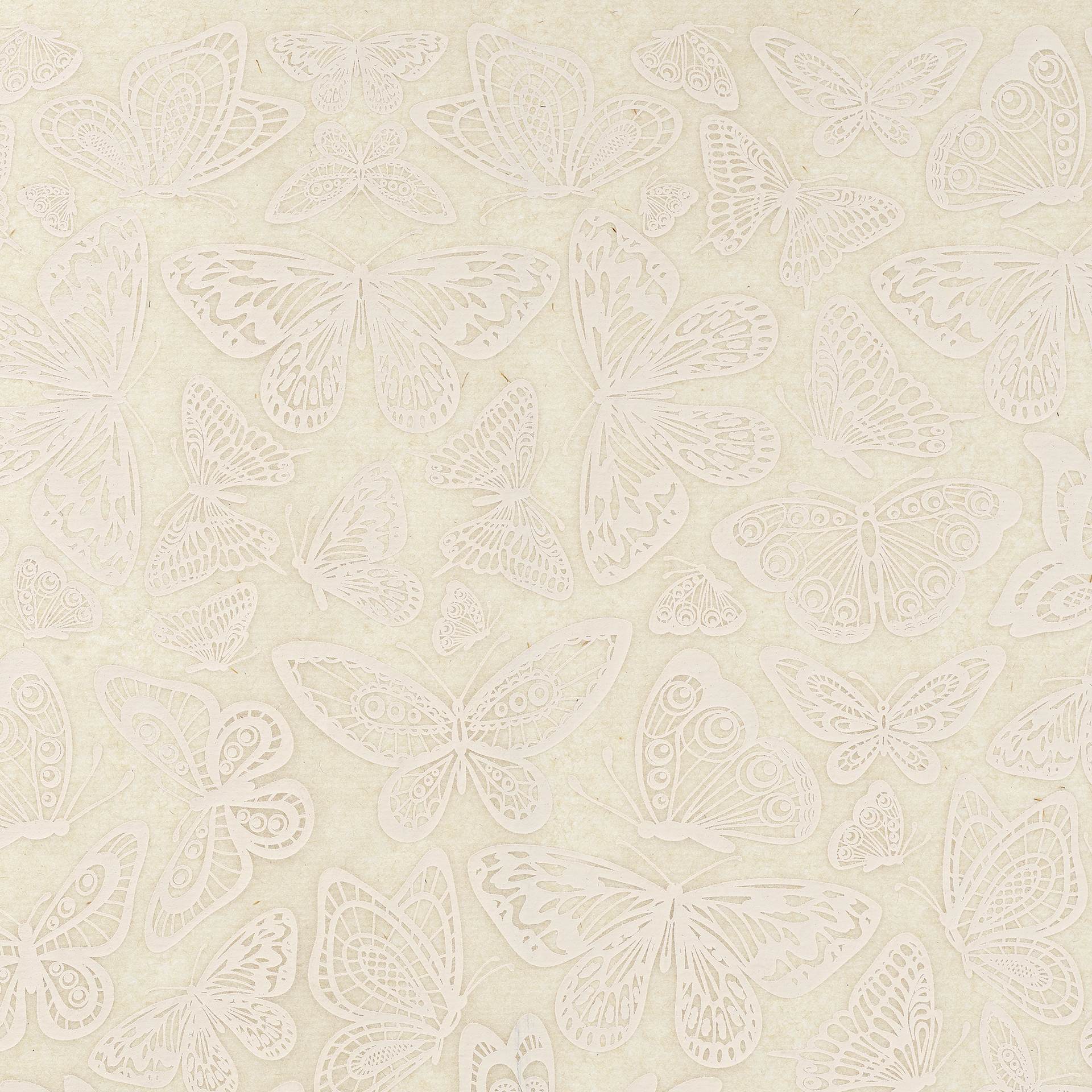 Elan Transfers Underglaze Transfer Sheet - Butterflies in Flight, White - close-up