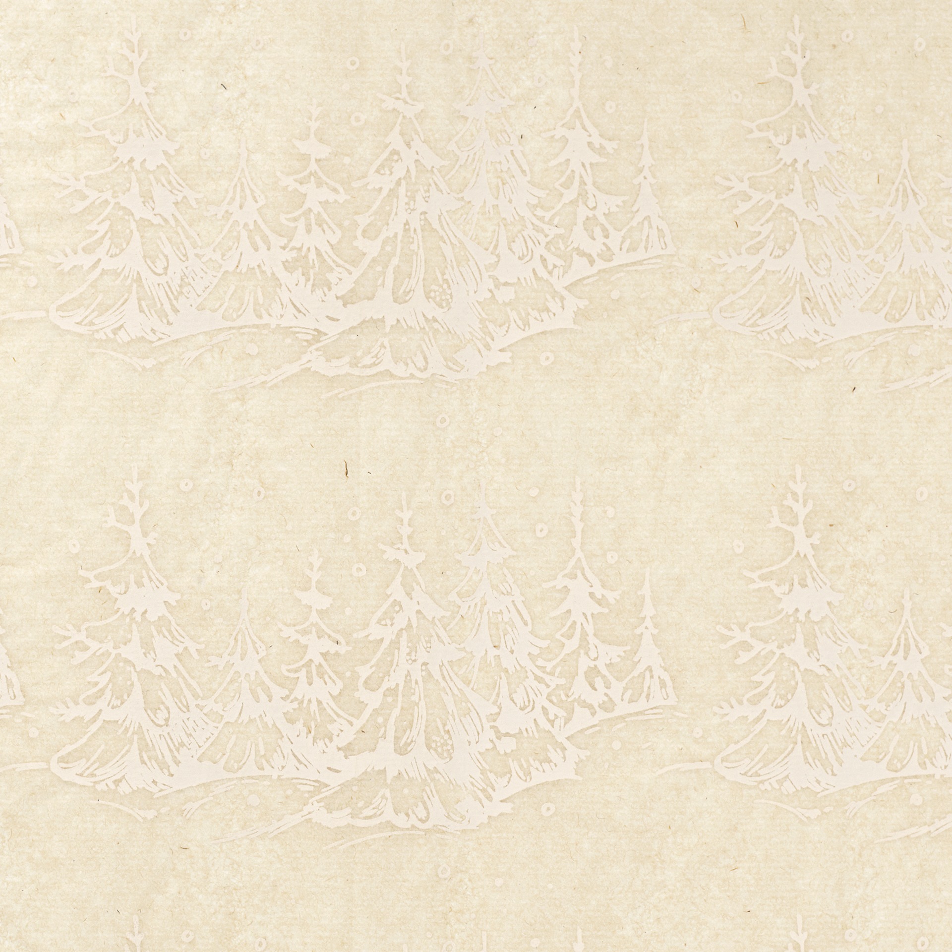 Elan Transfers Underglaze Transfer Sheet - Snowy Trees, White - close-up