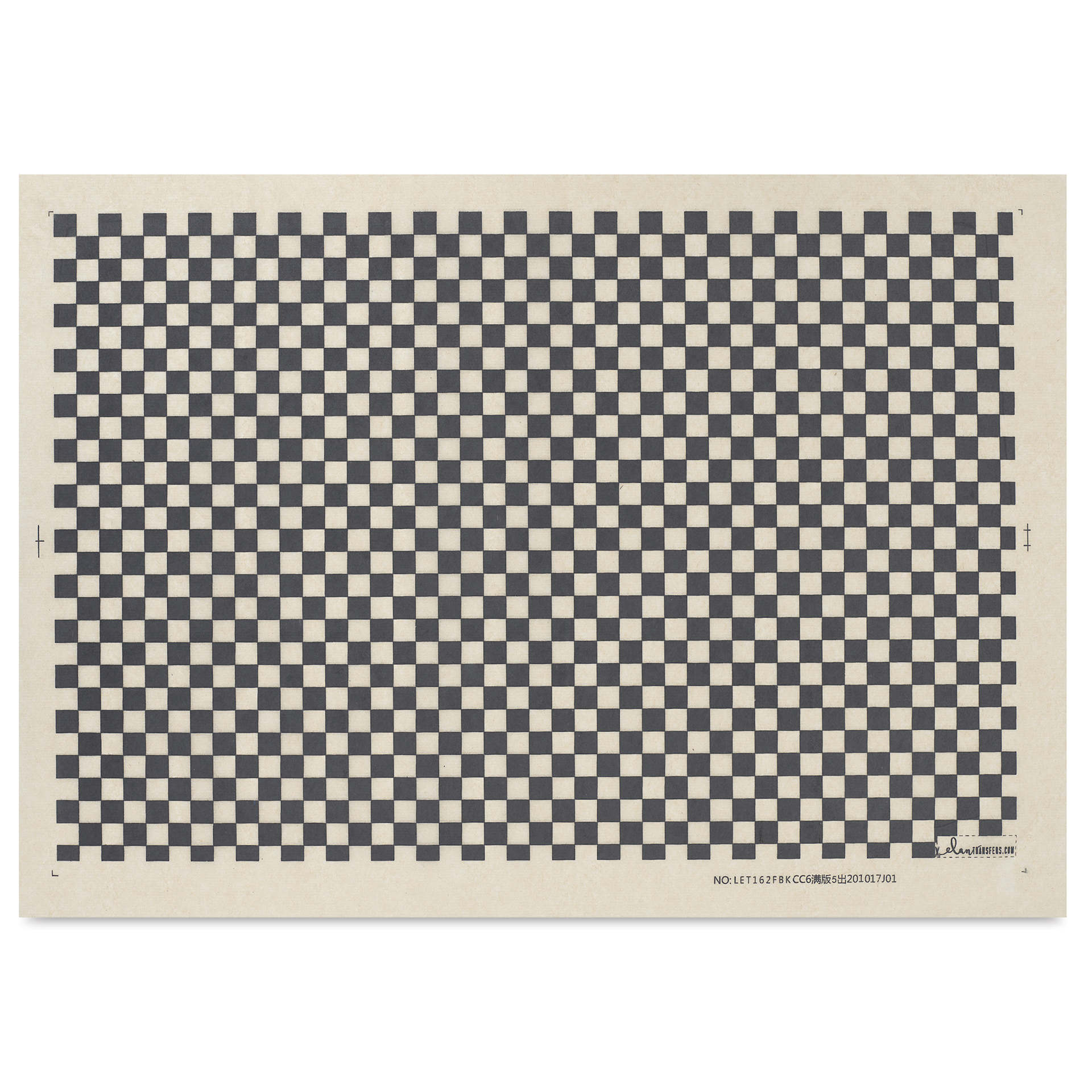 Elan Transfers Underglaze Transfer Sheet - Checkerboard, Black