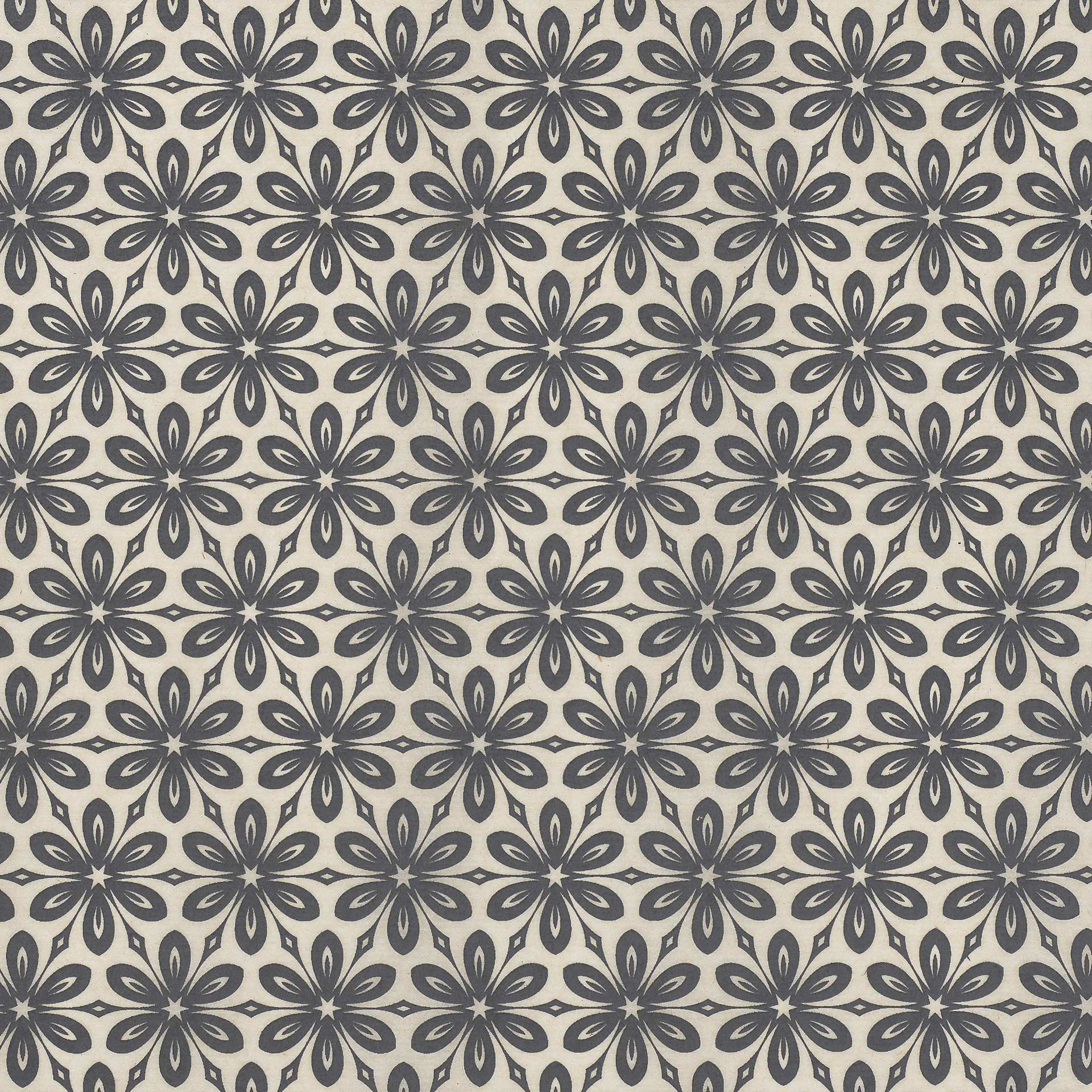 Elan Transfers Underglaze Transfer Sheet - Floral Wallpaper, Black - close-up
