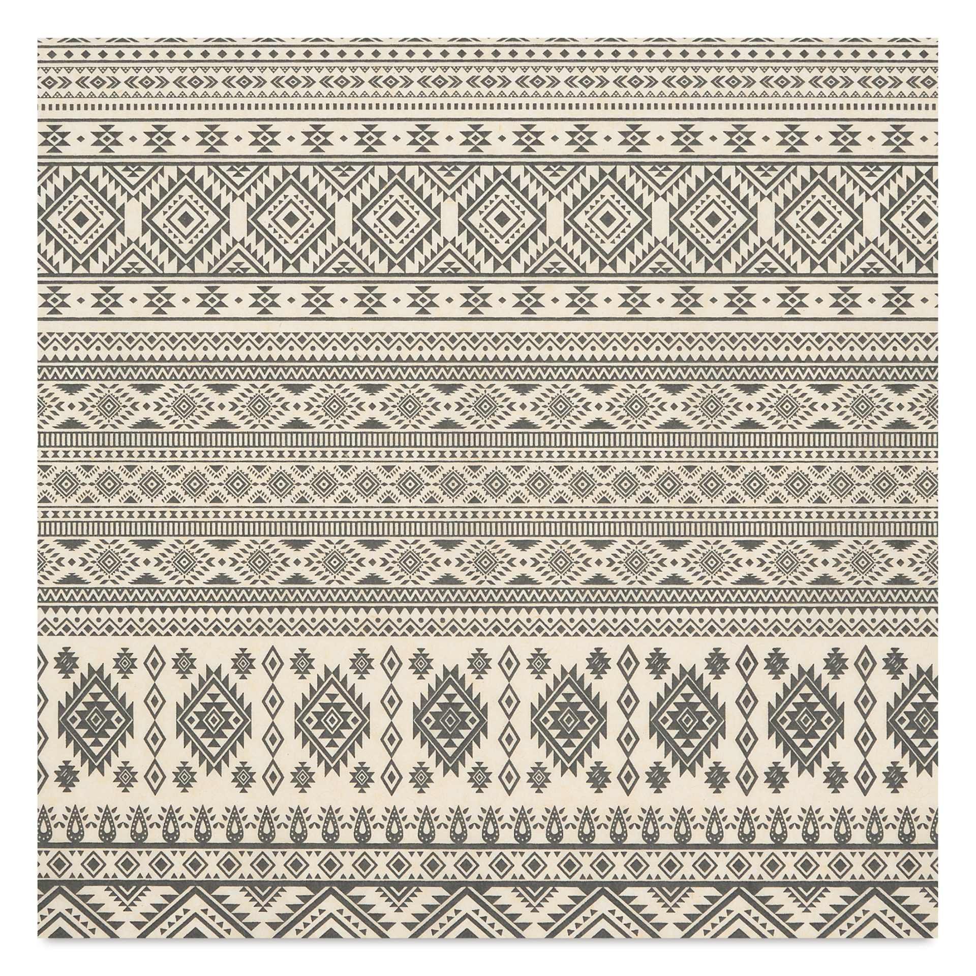 Elan Transfers Underglaze Transfer Sheet - Indigenous Designs, Black close up