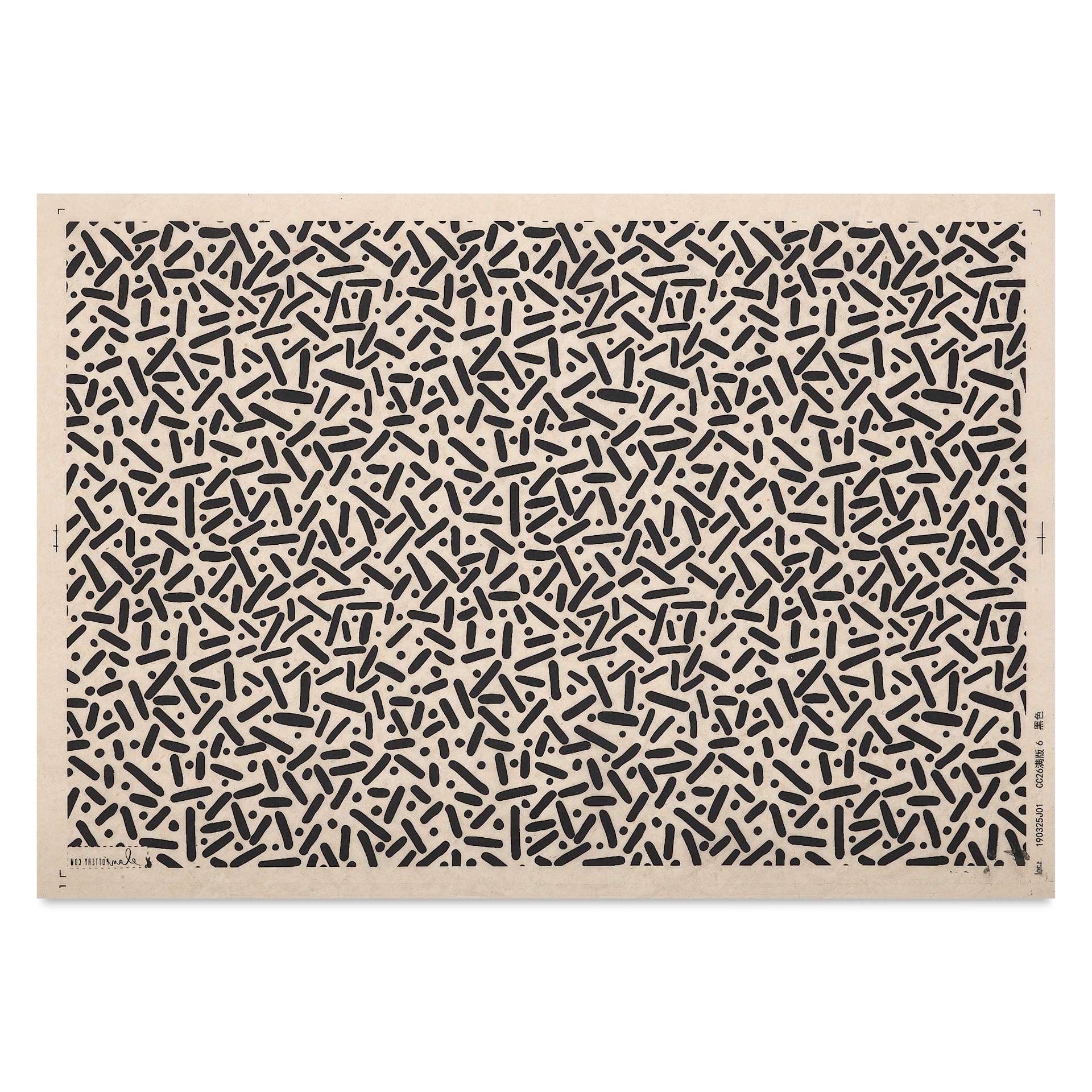 Elan Transfers Underglaze Transfer Sheet - Sprinkles, Black