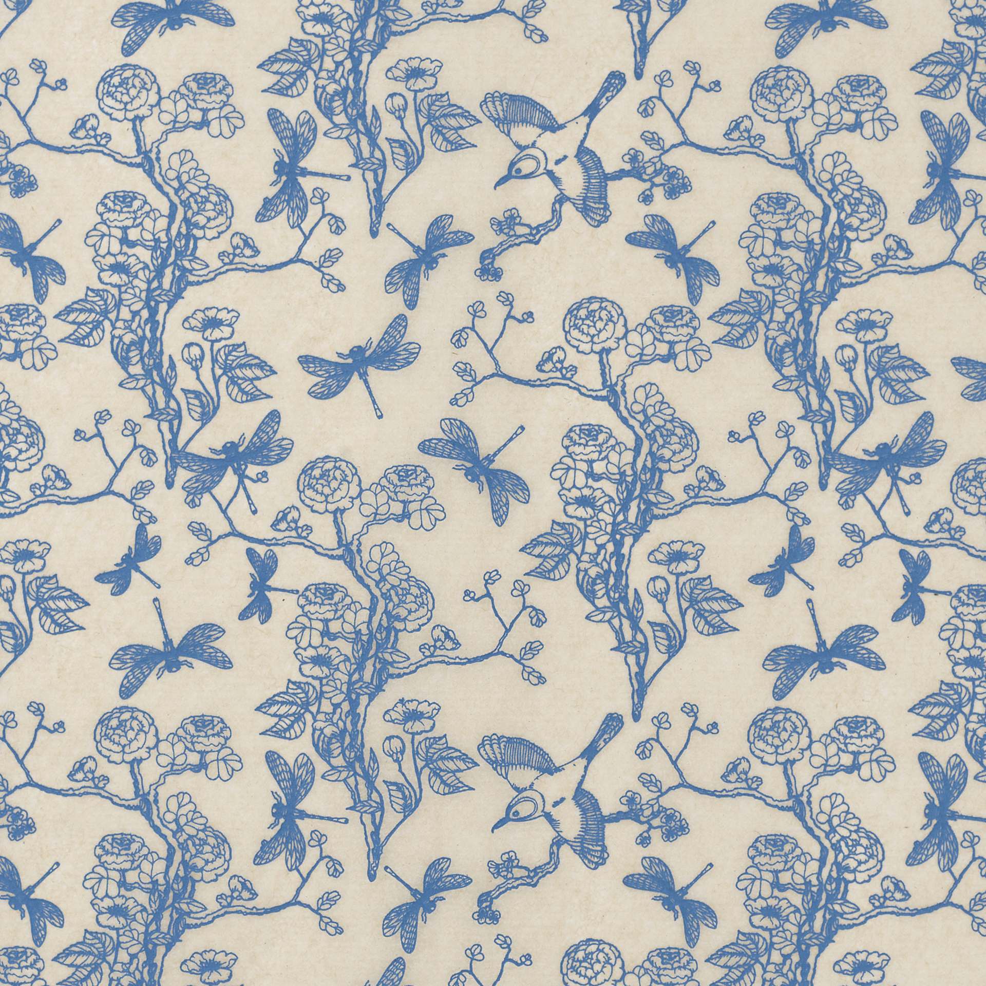 Elan Transfers Underglaze Transfer Sheet - Chinoiserie, Blue - close-up