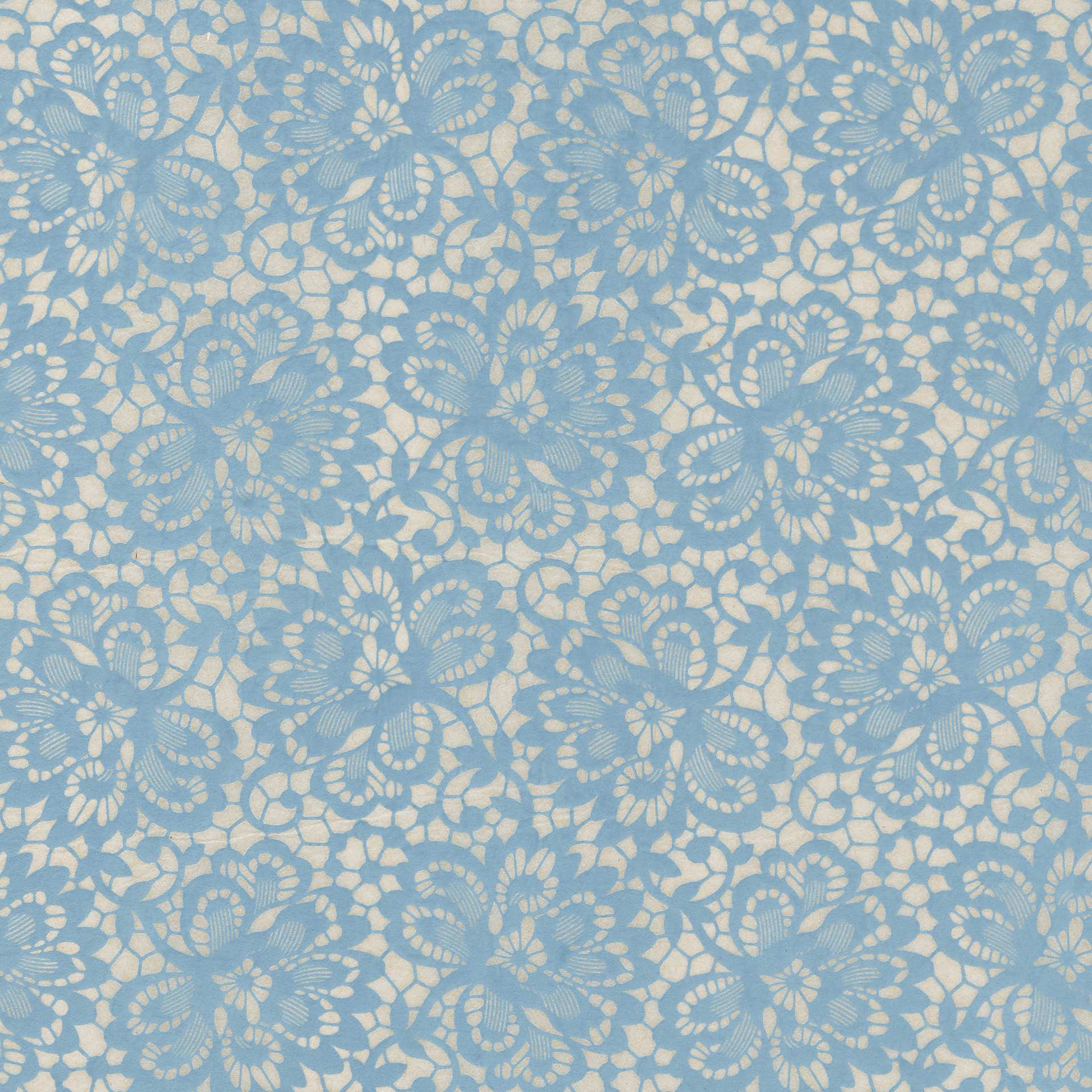 Elan Transfers Underglaze Transfer Sheet - Floral Lace, Turquoise - close-up