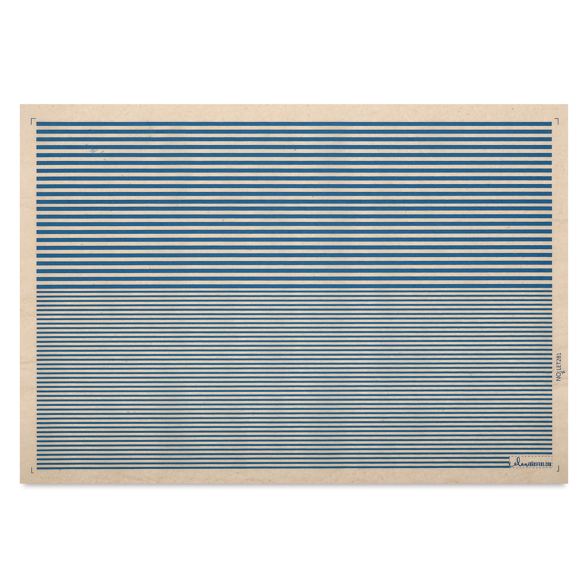 Elan Transfers Underglaze Transfer Sheet - Stripes, Blue