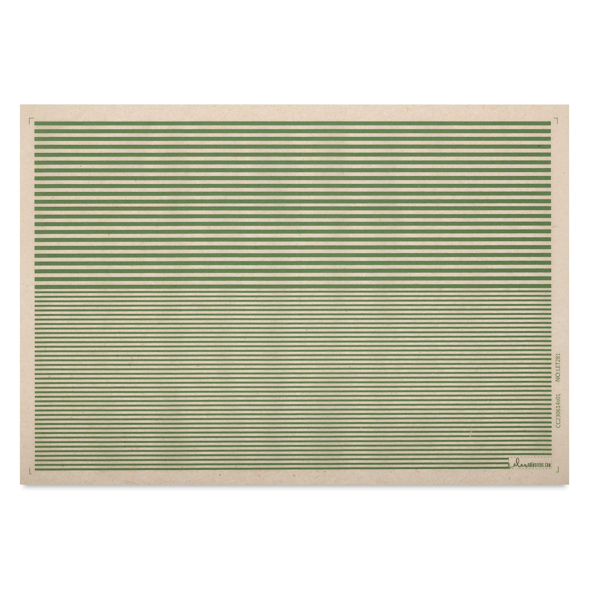Elan Transfers Underglaze Transfer Sheet - Stripes, Green
