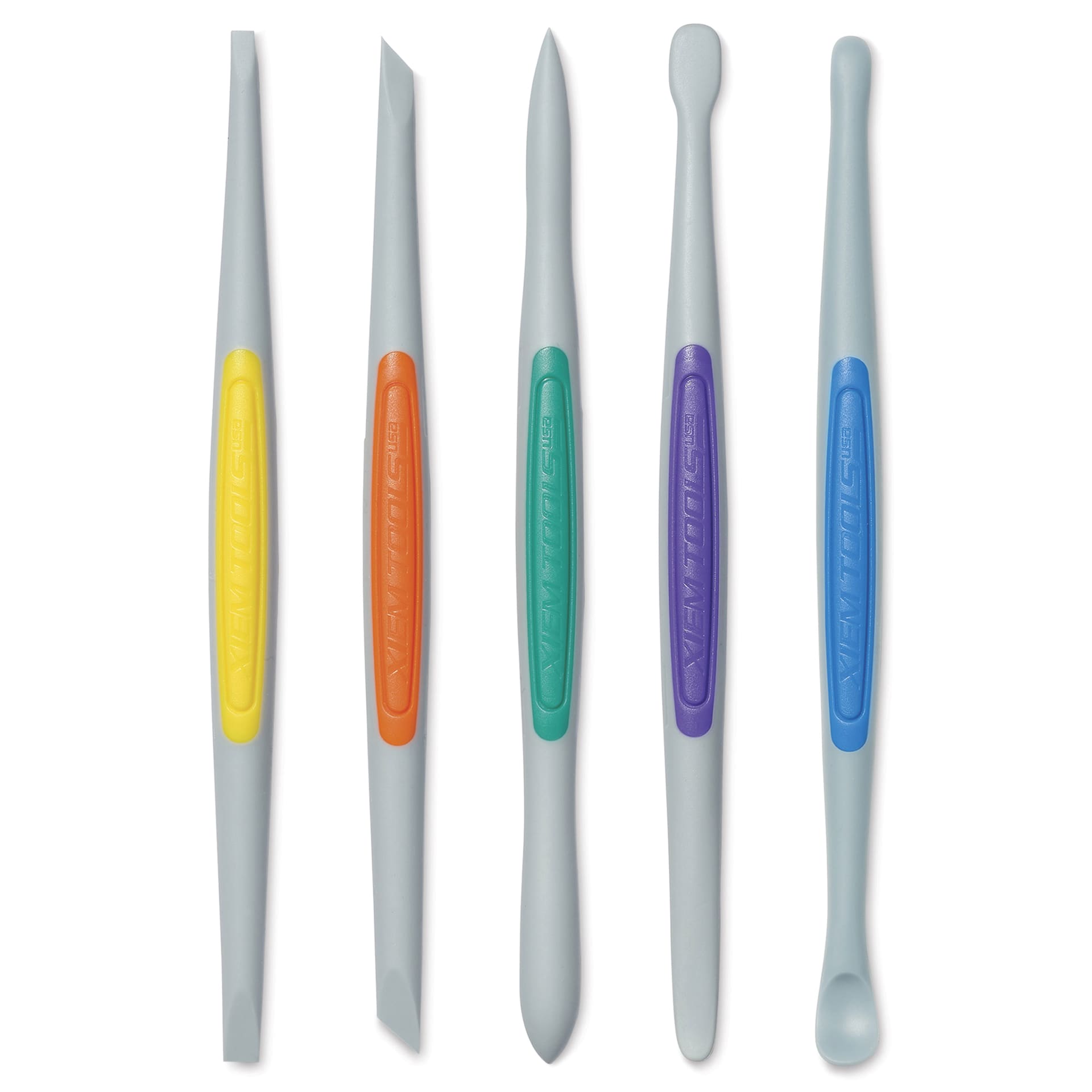 Xiem Clay Finishing Tools - Flex-Firm, Set of 5, Small - contents