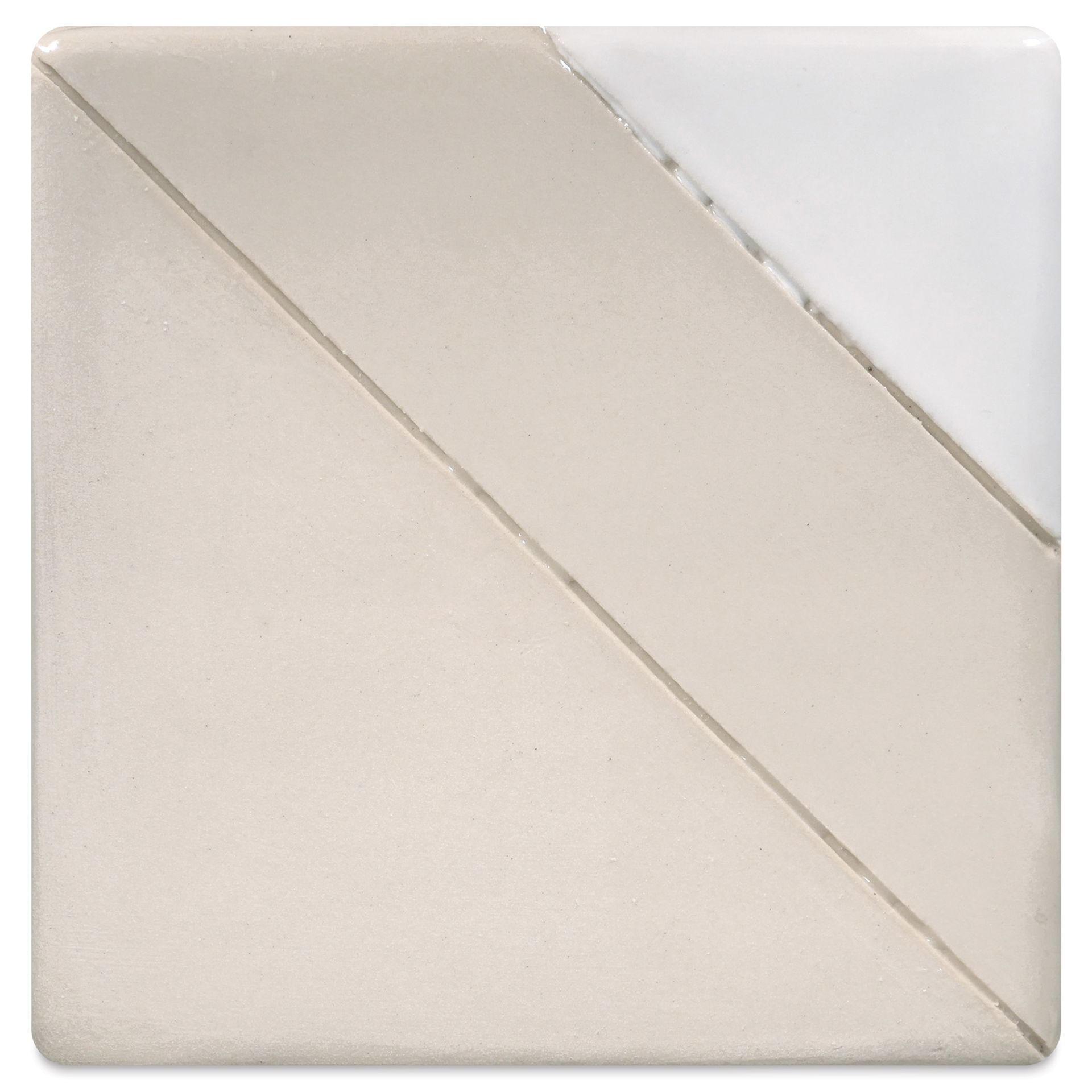 Blick Mid-Fire Stoneware Clay - Soft White - Bisque, Clear Glaze, and White Glaze