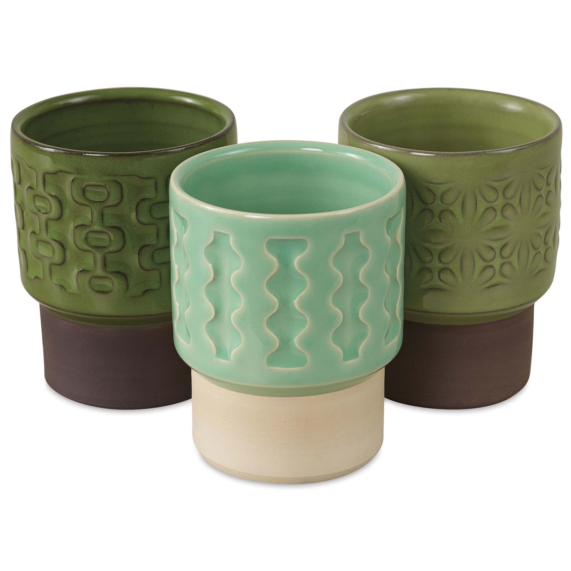 Blick Mid-Fire Stoneware Clay, fired with glaze