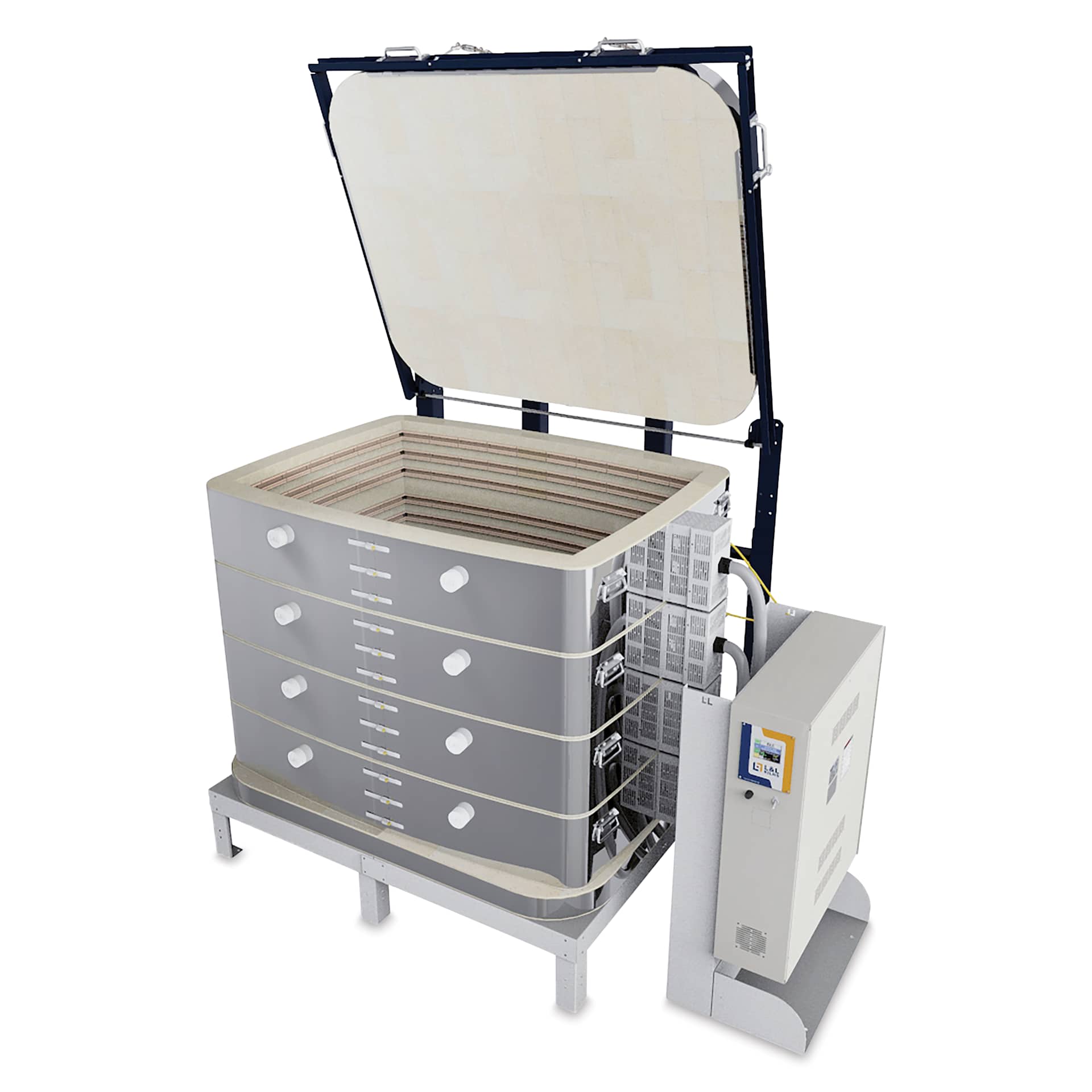 L&L Davinci Rectangular Kiln - T3436-D, Cone 10, 240V-3P, 91.6A, 36" H x 43-1/2" W x 30-1/2" D