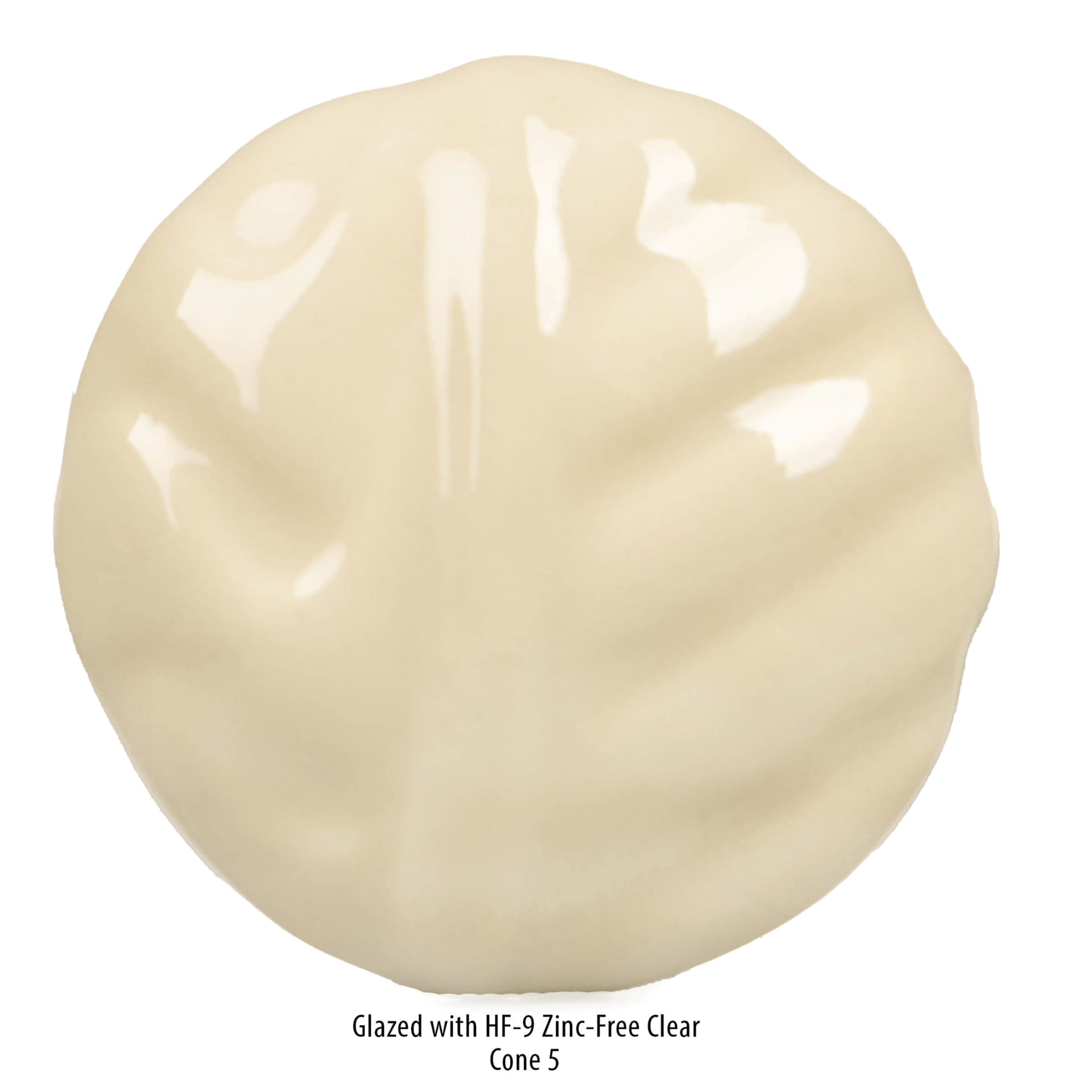 Amaco No. 16 White Chocolate Stoneware Clay - Glazed with HF-9 Zinc-Free Clear, Fired to Cone 5