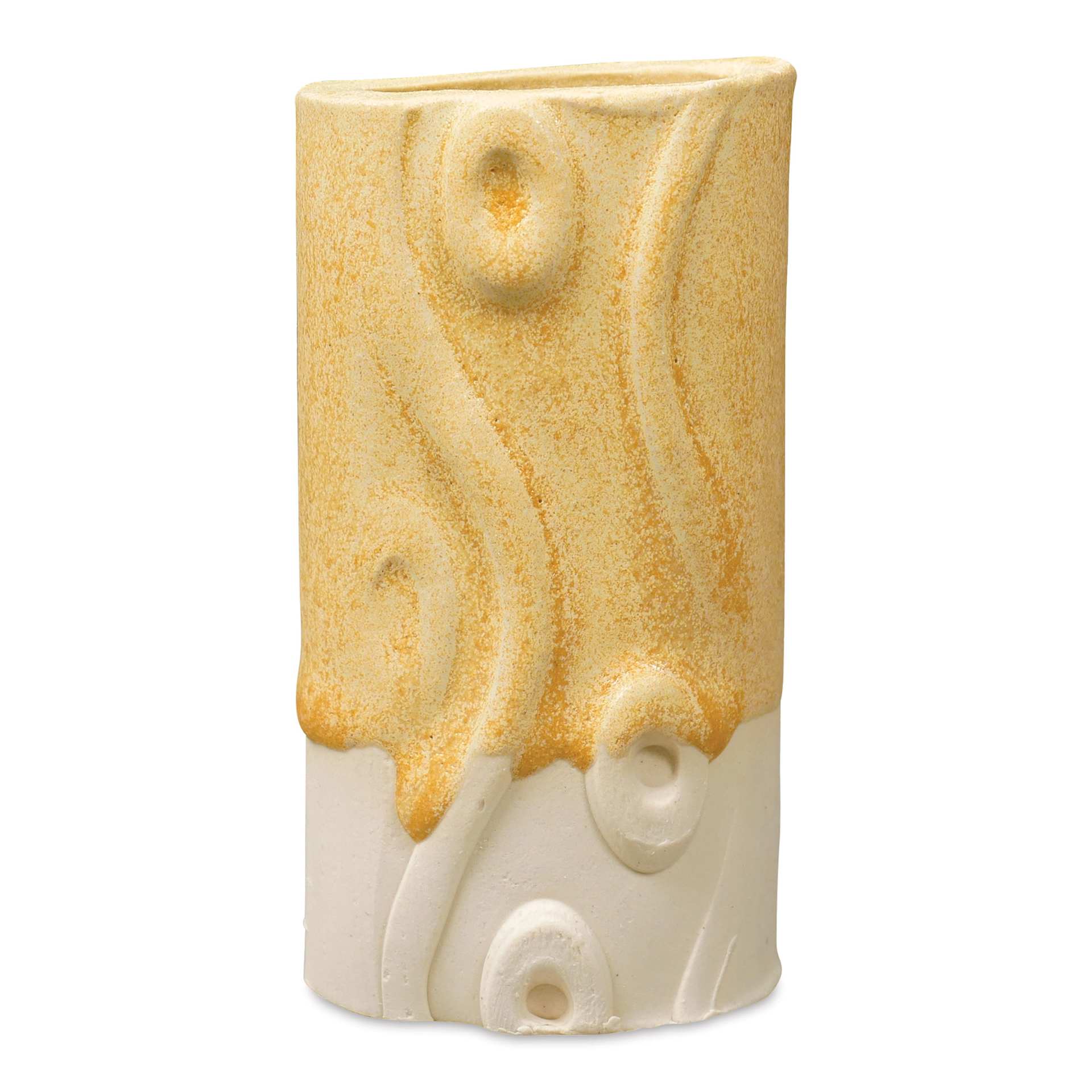 Amaco No. 16 White Chocolate Stoneware Clay - Glazed with Potter's Choice Golden Honey