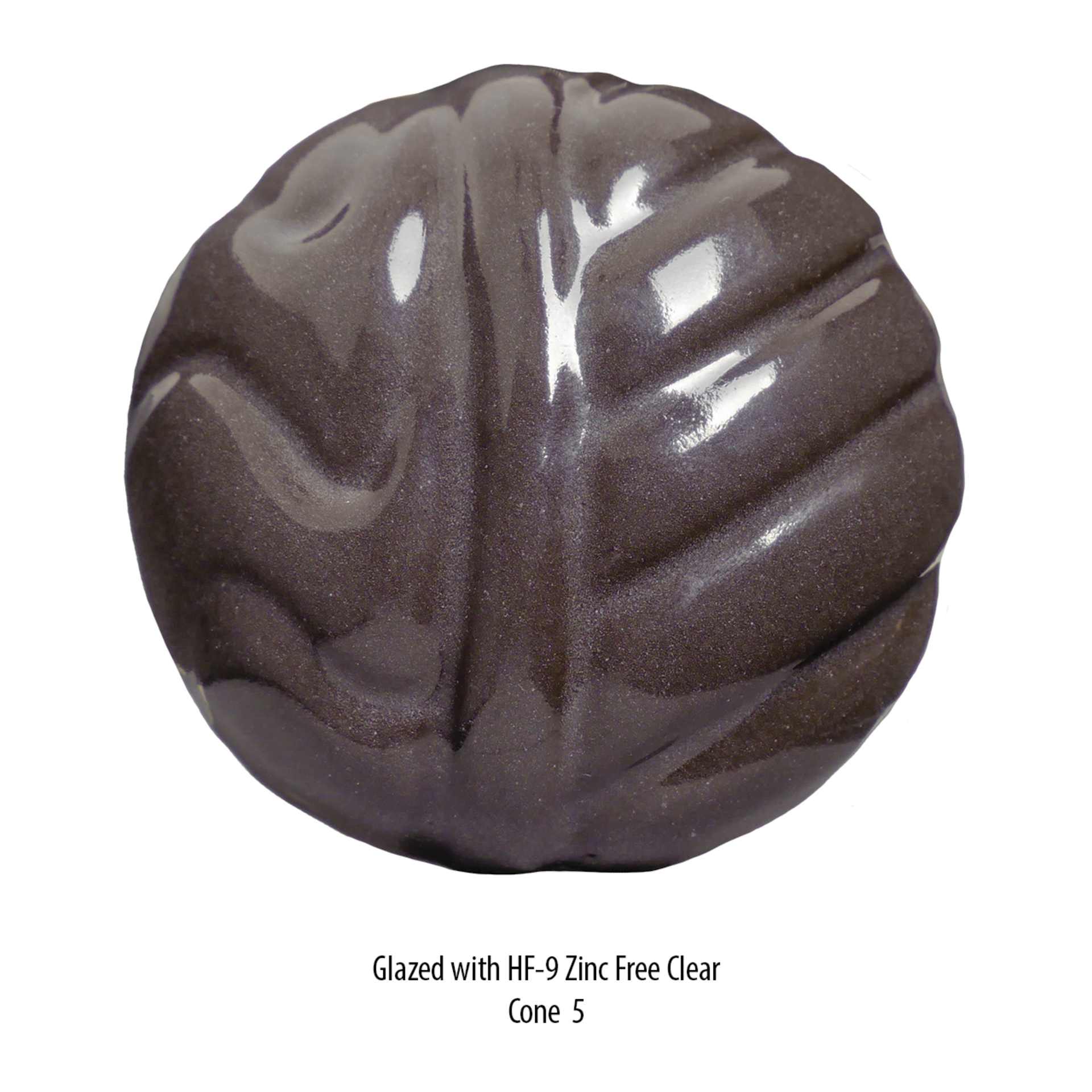 Amaco No. 32 Dark Chocolate Stoneware Clay - Glazed with HF-9 Zinc-Free Clear, Fired to Cone 5