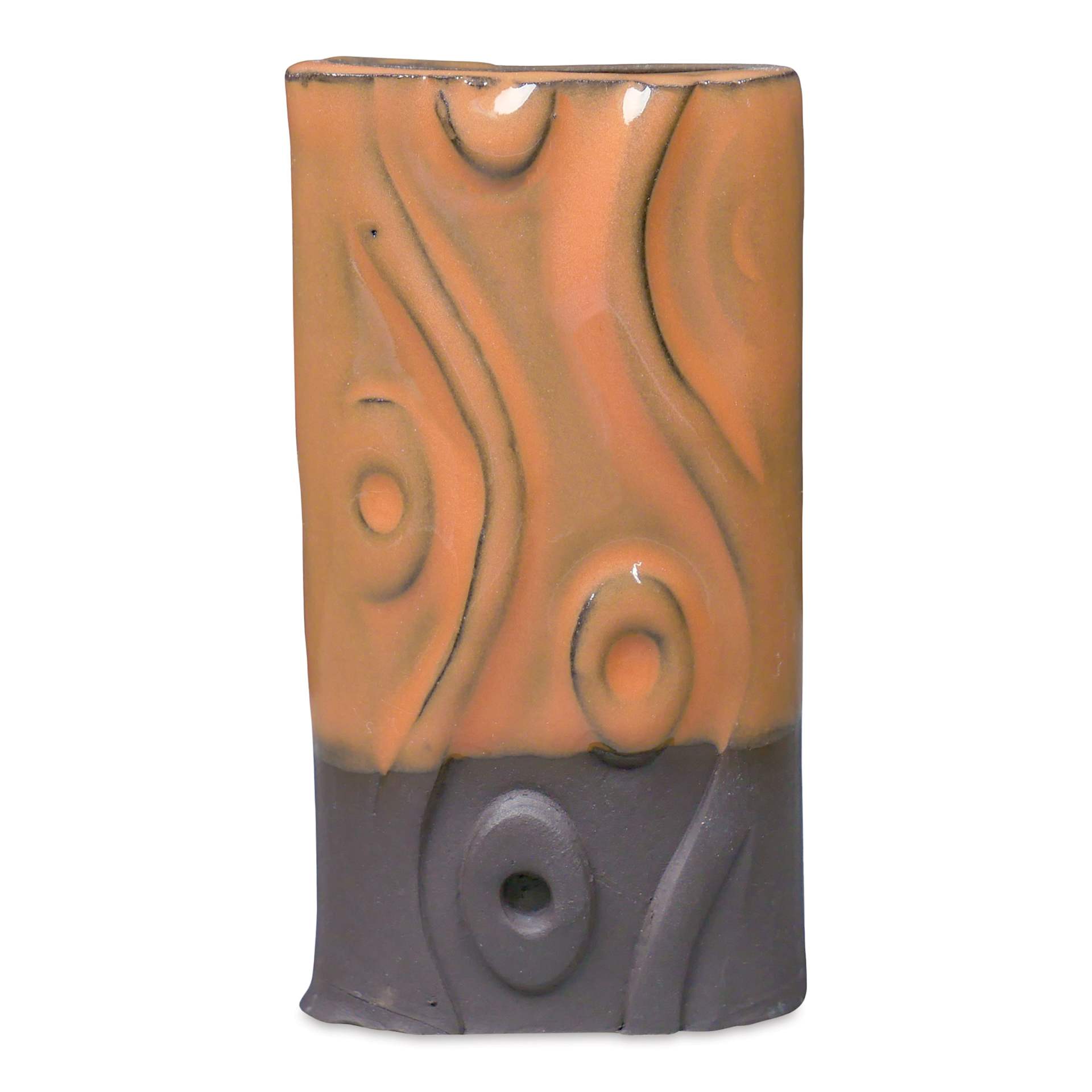 Amaco No. 32 Dark Chocolate Stoneware Clay - Glazed with C-33 Celadon Sandalwood