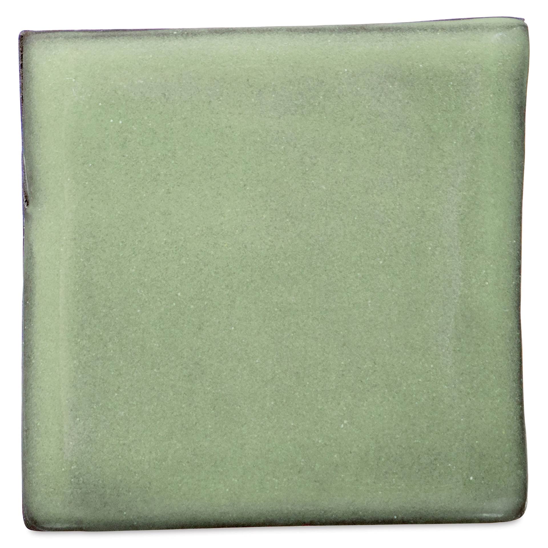 Amaco No. 32 Dark Chocolate Stoneware Clay - Glazed with C-42 Celadon Saguaro