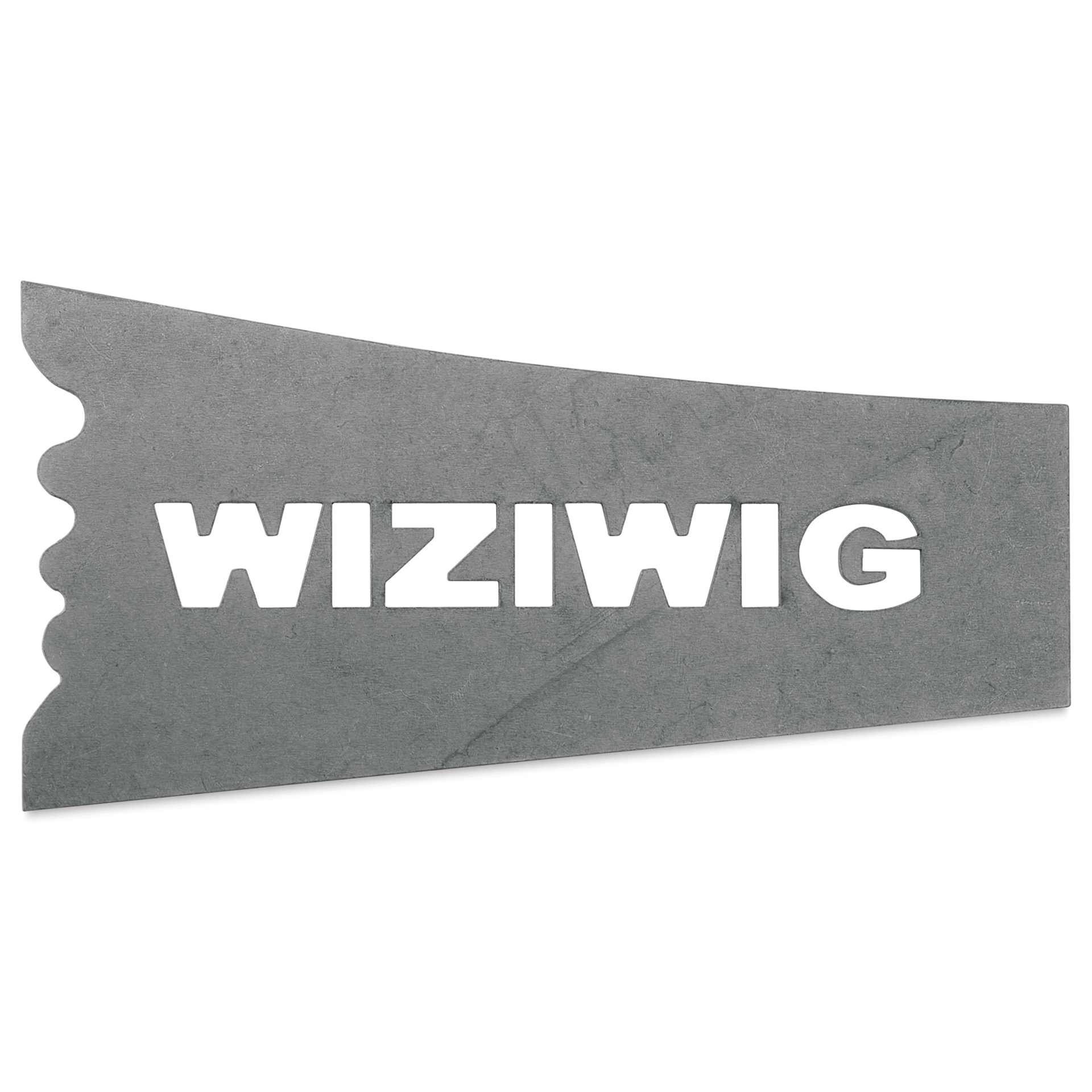 WiziWig Tools Tumbler Makin’ Edna Metal Potter’s Rib - Regular, 2-3/4" x 5-7/8", out of packaging